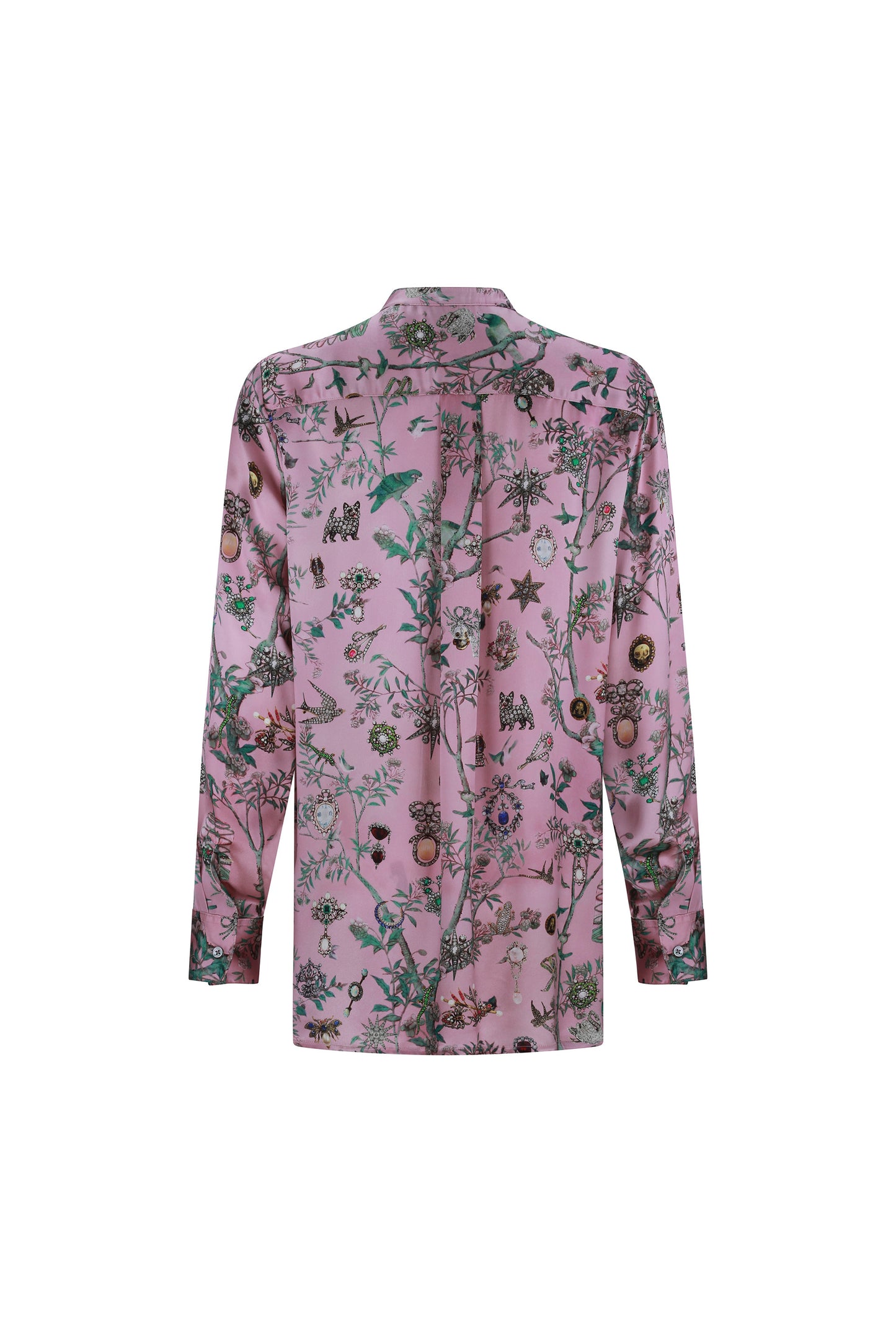'PAULINE DE ROTHSCHILD' SILK TUNIC BLOUSE - - Libertine