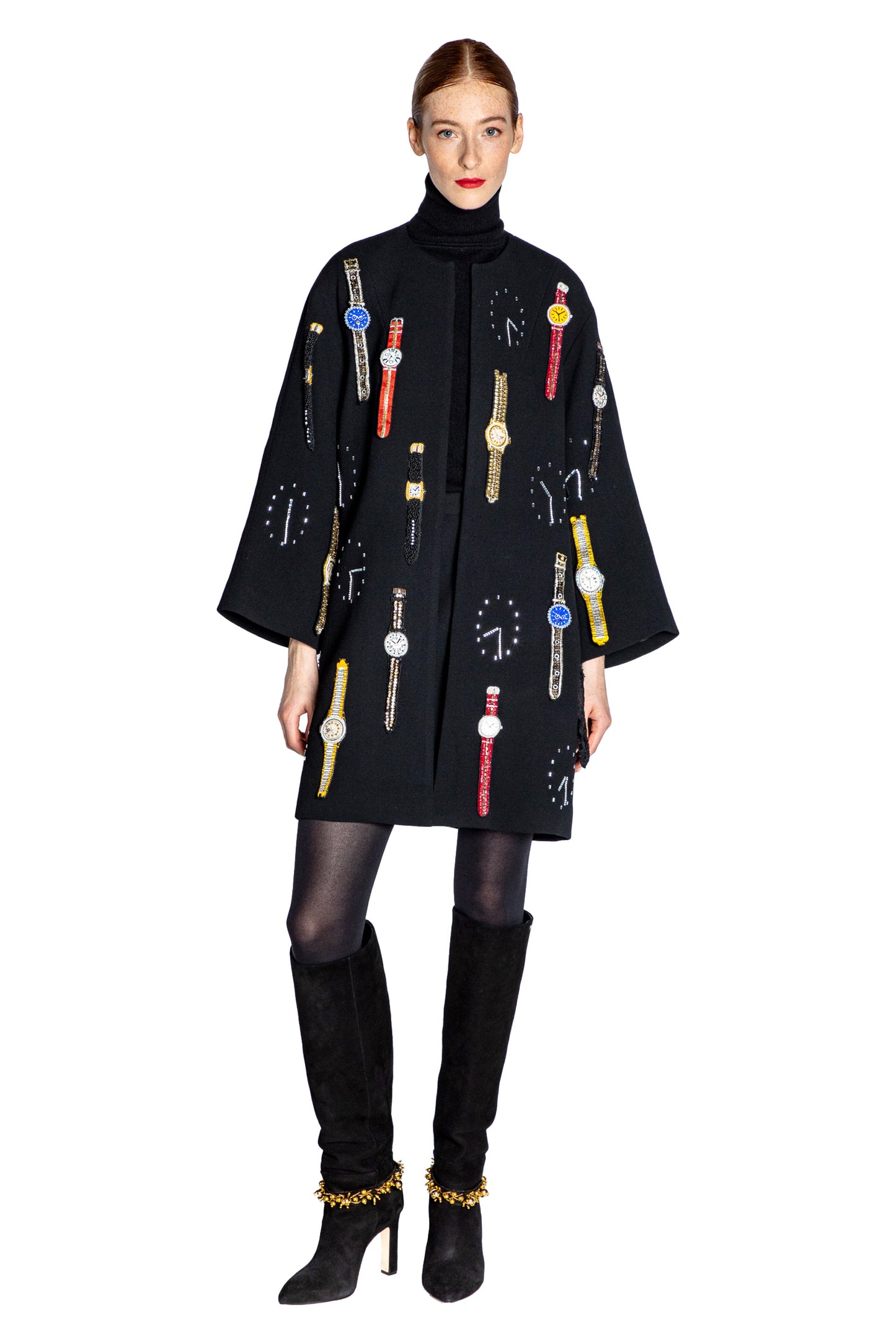 'TIME TO BUY A WATCH' OPERA COAT - - Libertine