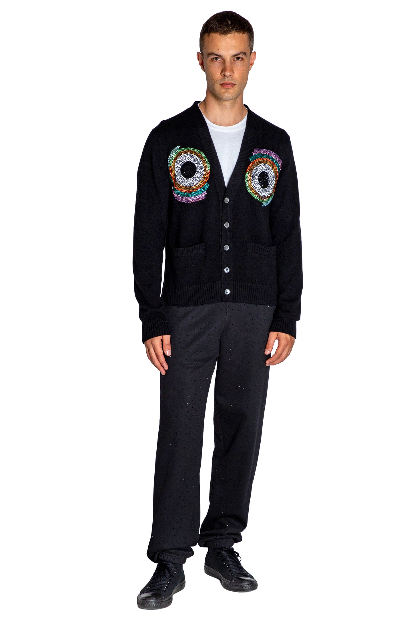 'SONIA CRYSTAL' MEN'S OVERSIZED CARDIGAN - - Libertine