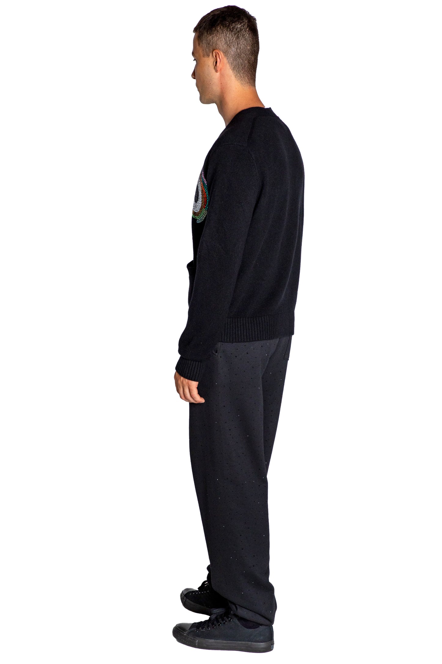 'SONIA CRYSTAL' MEN'S OVERSIZED CARDIGAN - - Libertine