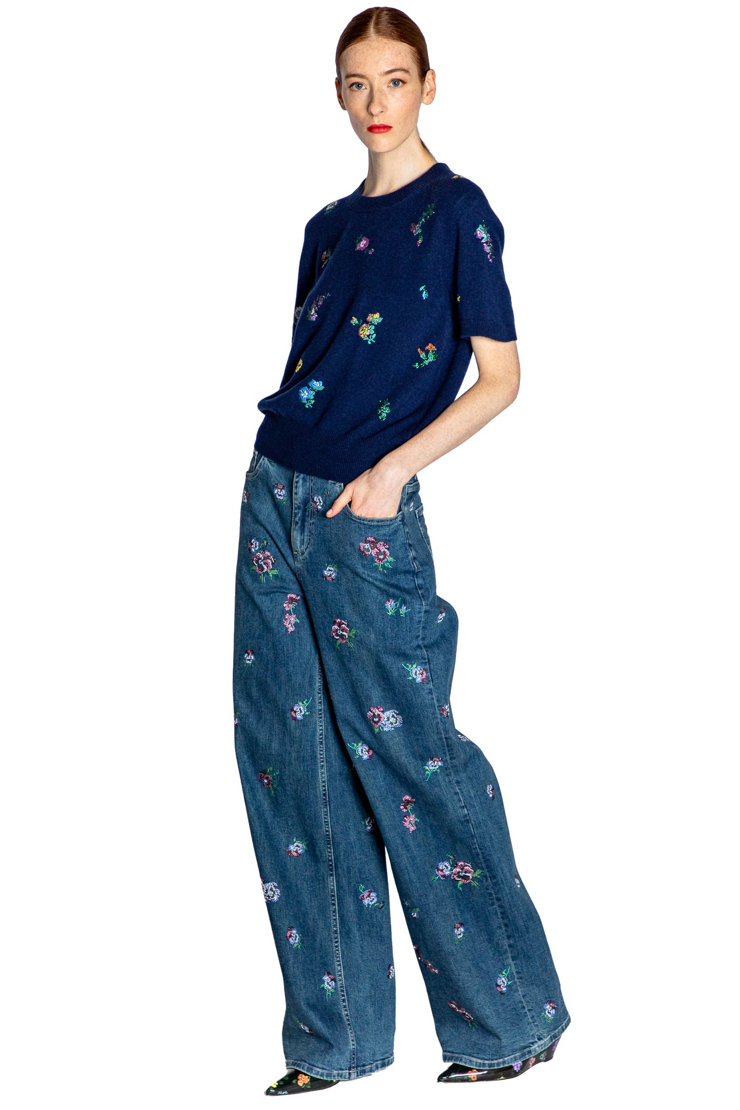 'JOY AND MIRTH' SHORT SLEEVE PULLOVER - - Libertine