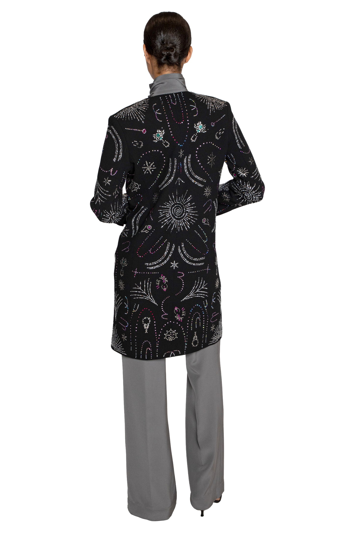 'SUNBURST' DEEP V-NECK COAT - - Libertine