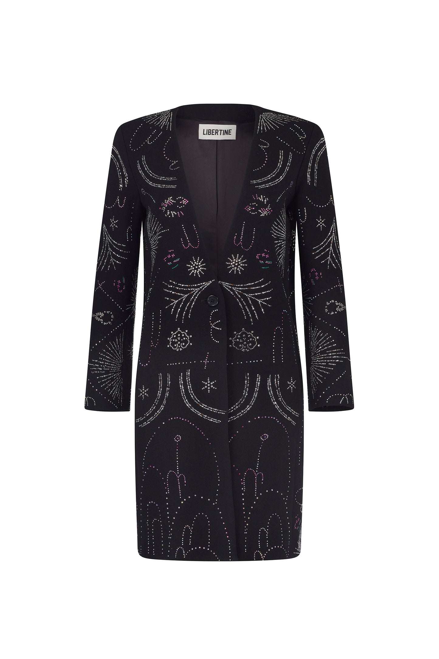 'SUNBURST' DEEP V-NECK COAT - - Libertine