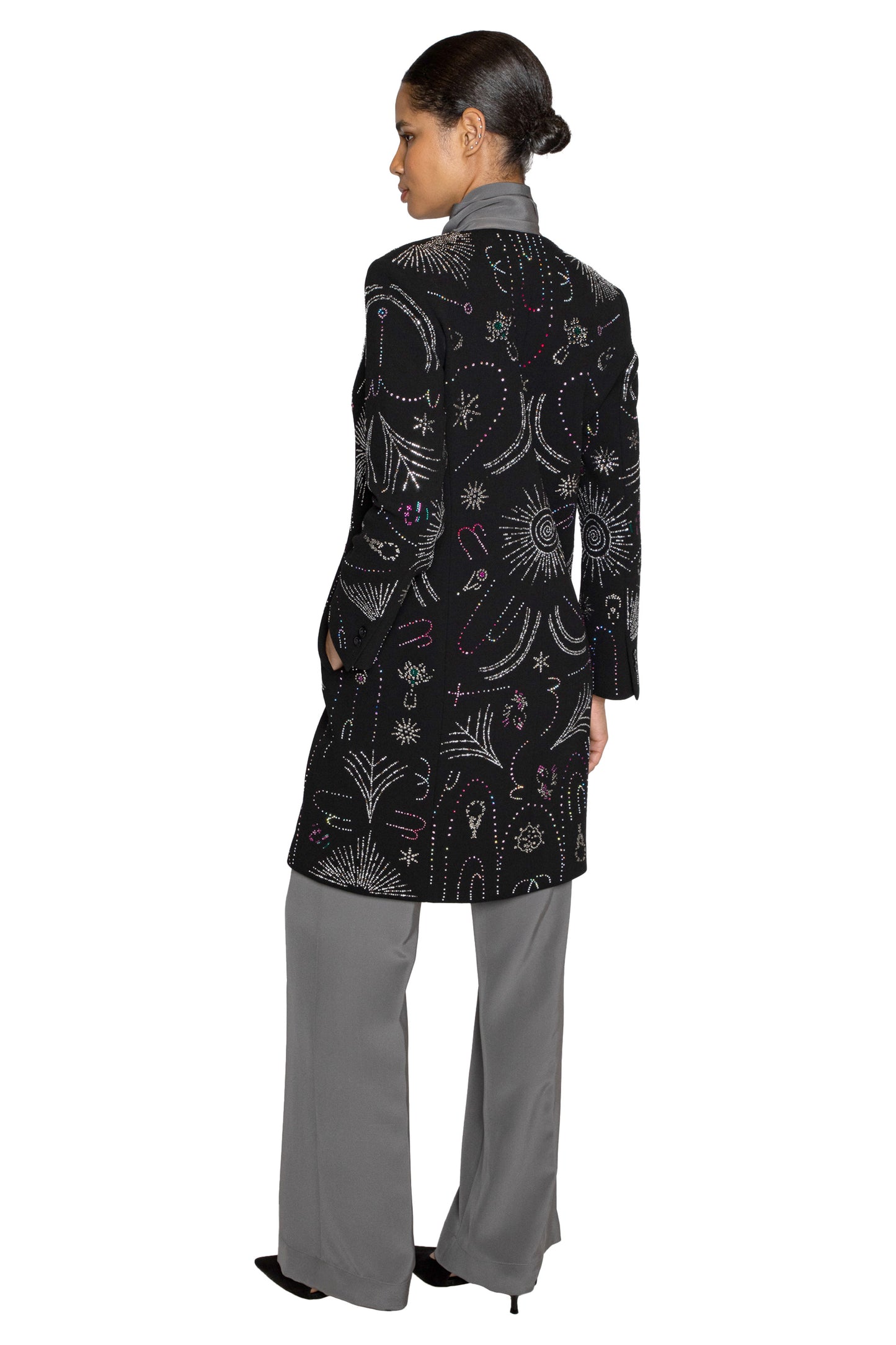 'SUNBURST' DEEP V-NECK COAT - - Libertine