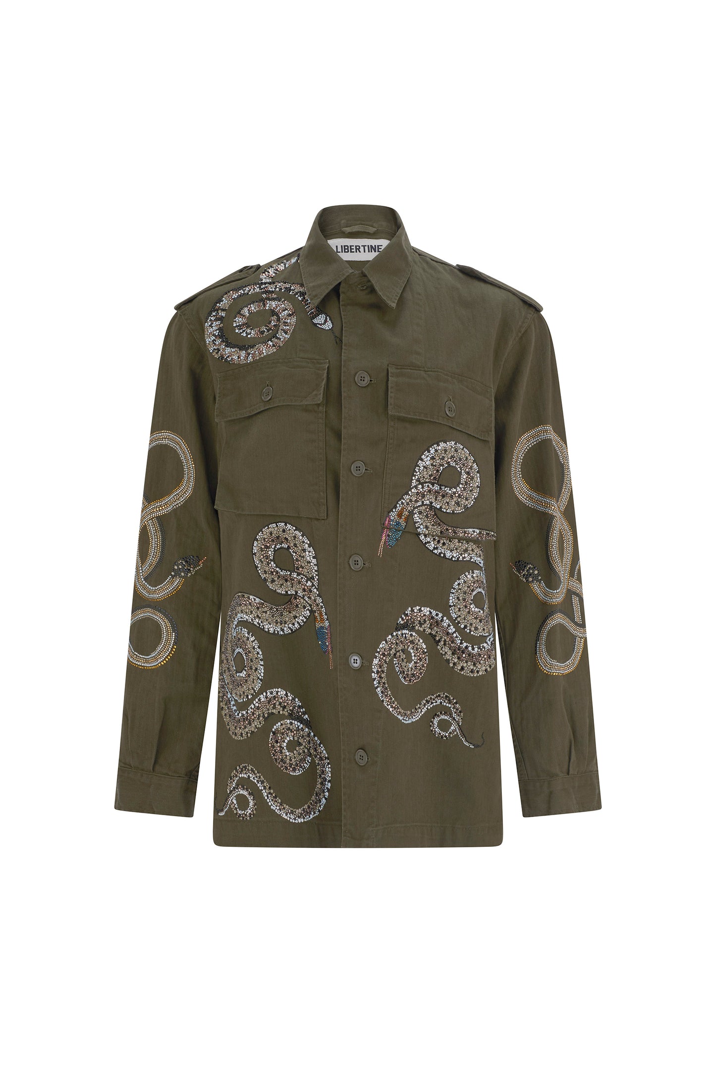 'REPTILIAN' VINTAGE FRENCH MILITARY JACKET - - Libertine