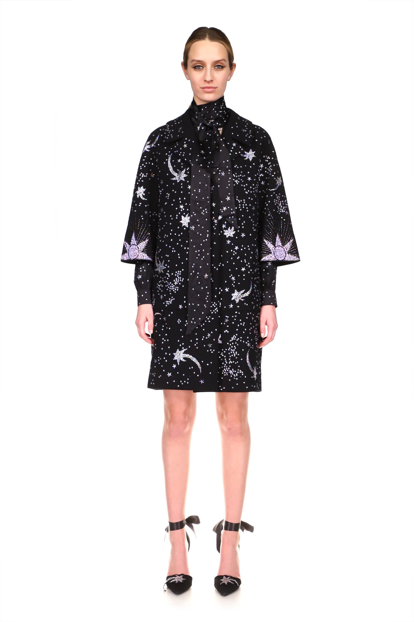 CRYSTAL 'WONDERLAND' PATCH POCKET COAT - COATS - Libertine