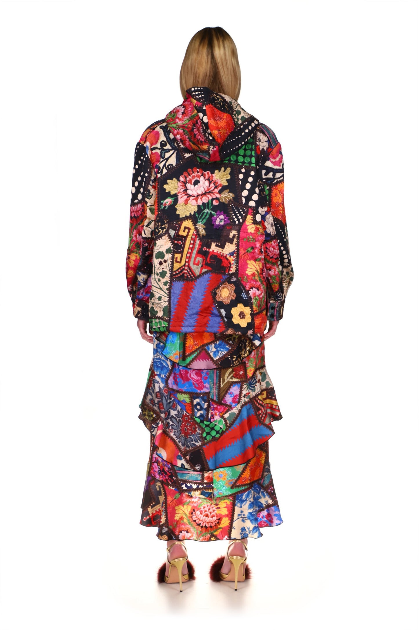 CRYSTAL 'HOTCH POTCH CRAZY QUILT' PARKA - COATS - Libertine