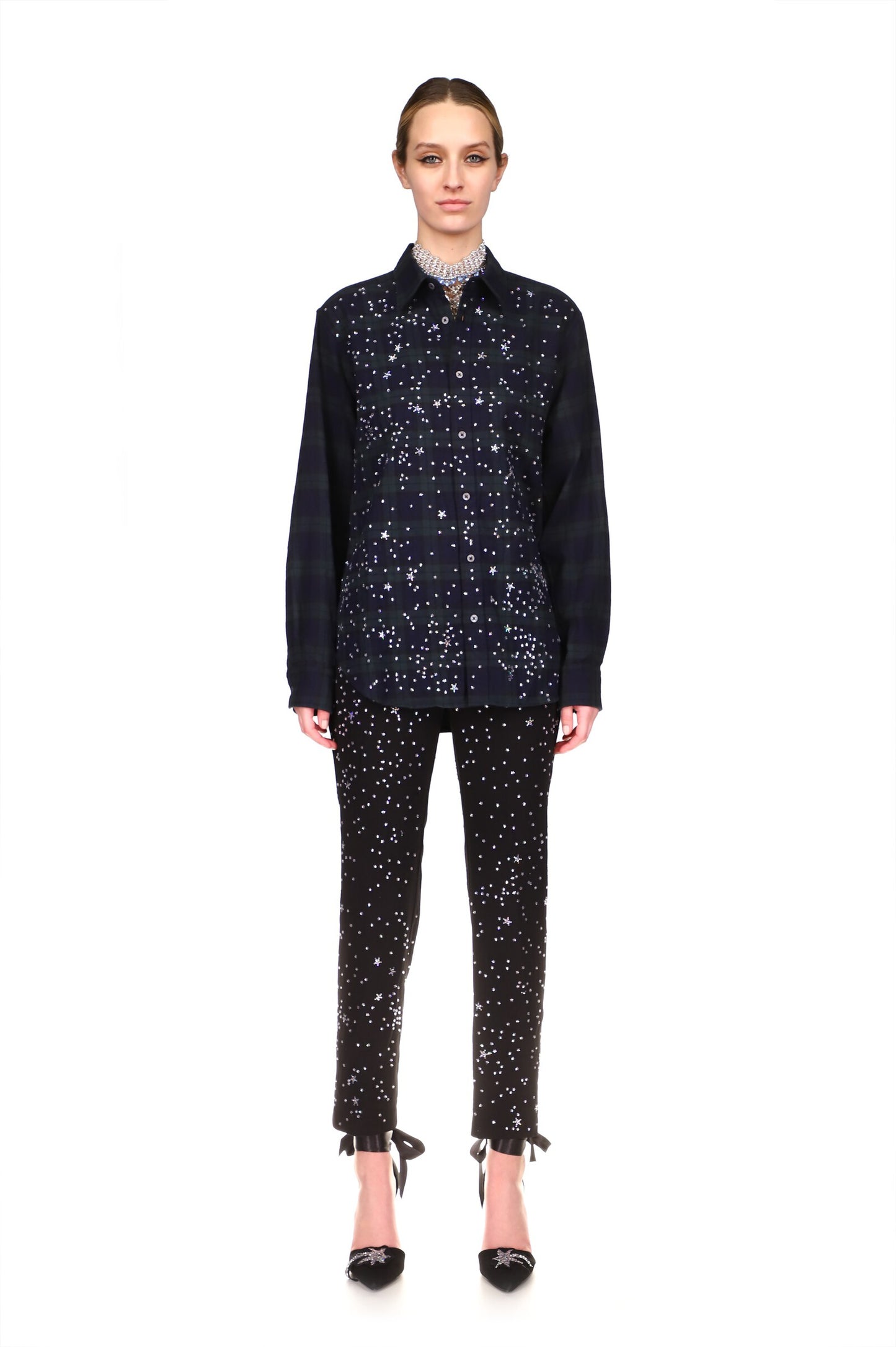 CRYSTAL ‘LONGFELLOW'S LIGHT OF STARS' NARROW PANT - PANTS - Libertine