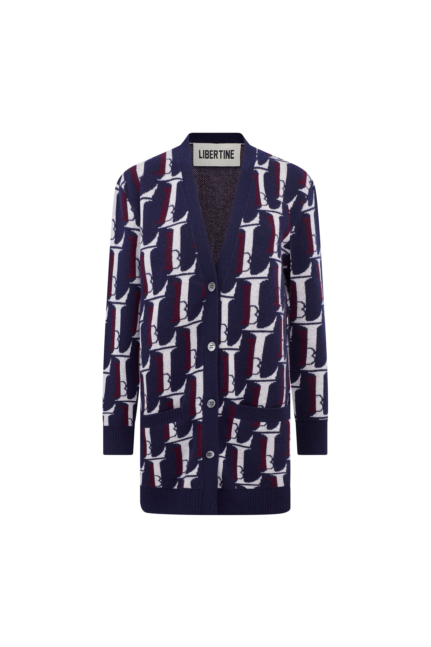 'Monogram' Cardigan - CARDIGANS - Libertine