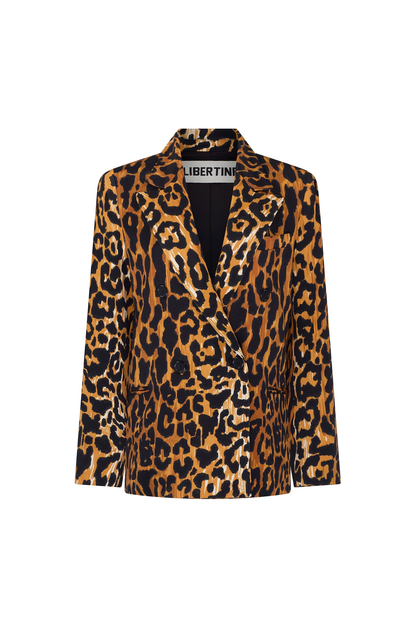 'Leopardo' Double Breasted Jacket - JACKETS - Libertine