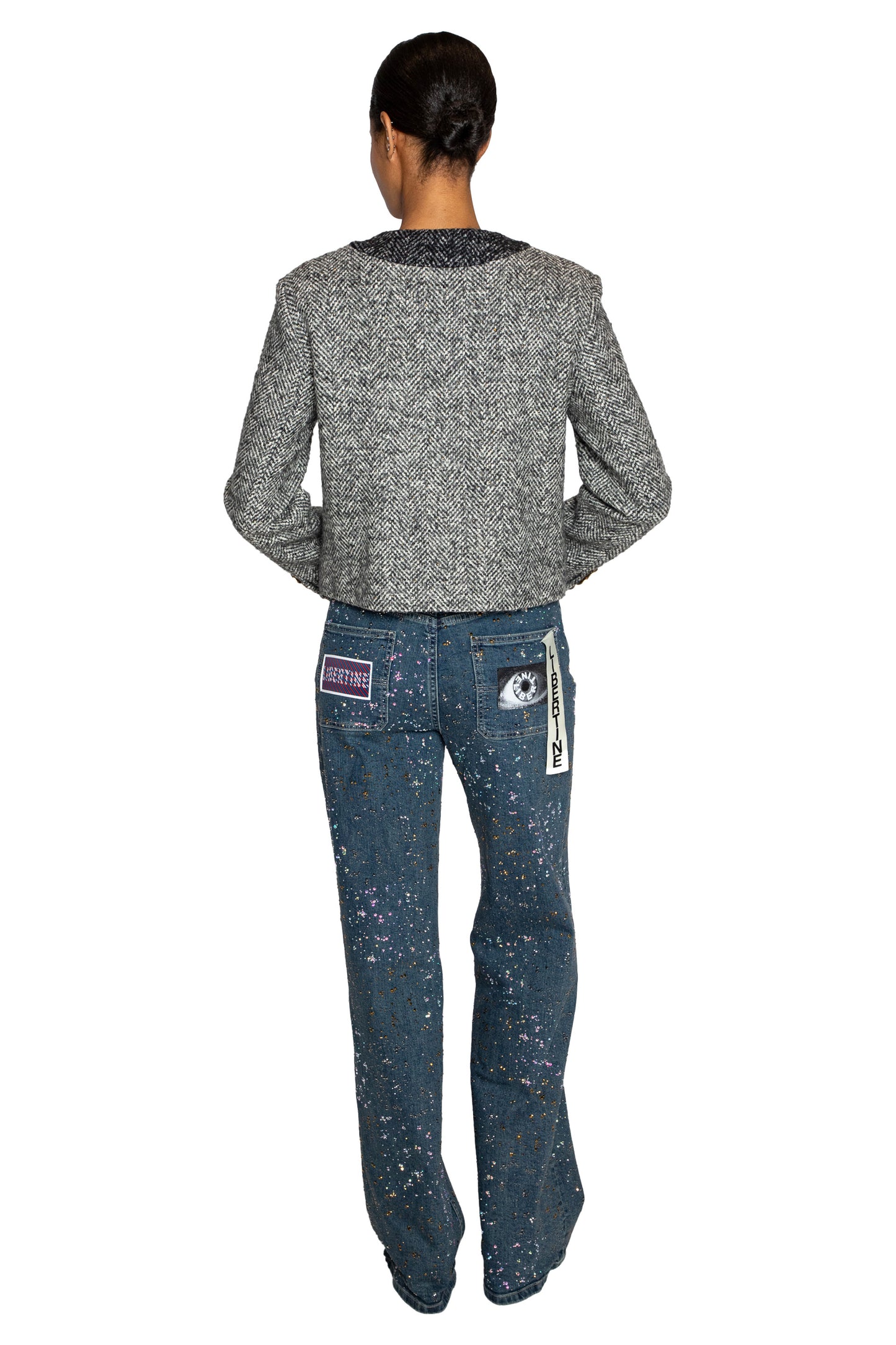 'STARDUST' GREY DENEUVE JACKET - BLAZERS - Libertine