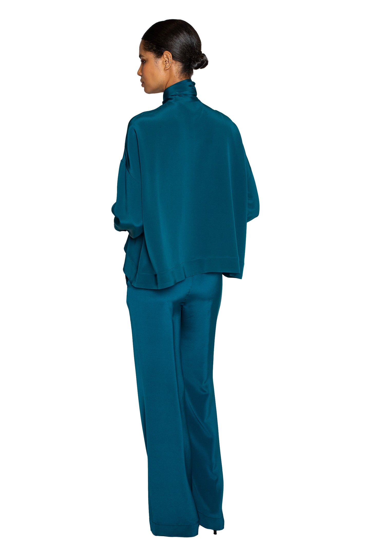 'PEACOCK' TIE BLOUSE - TOPS - Libertine