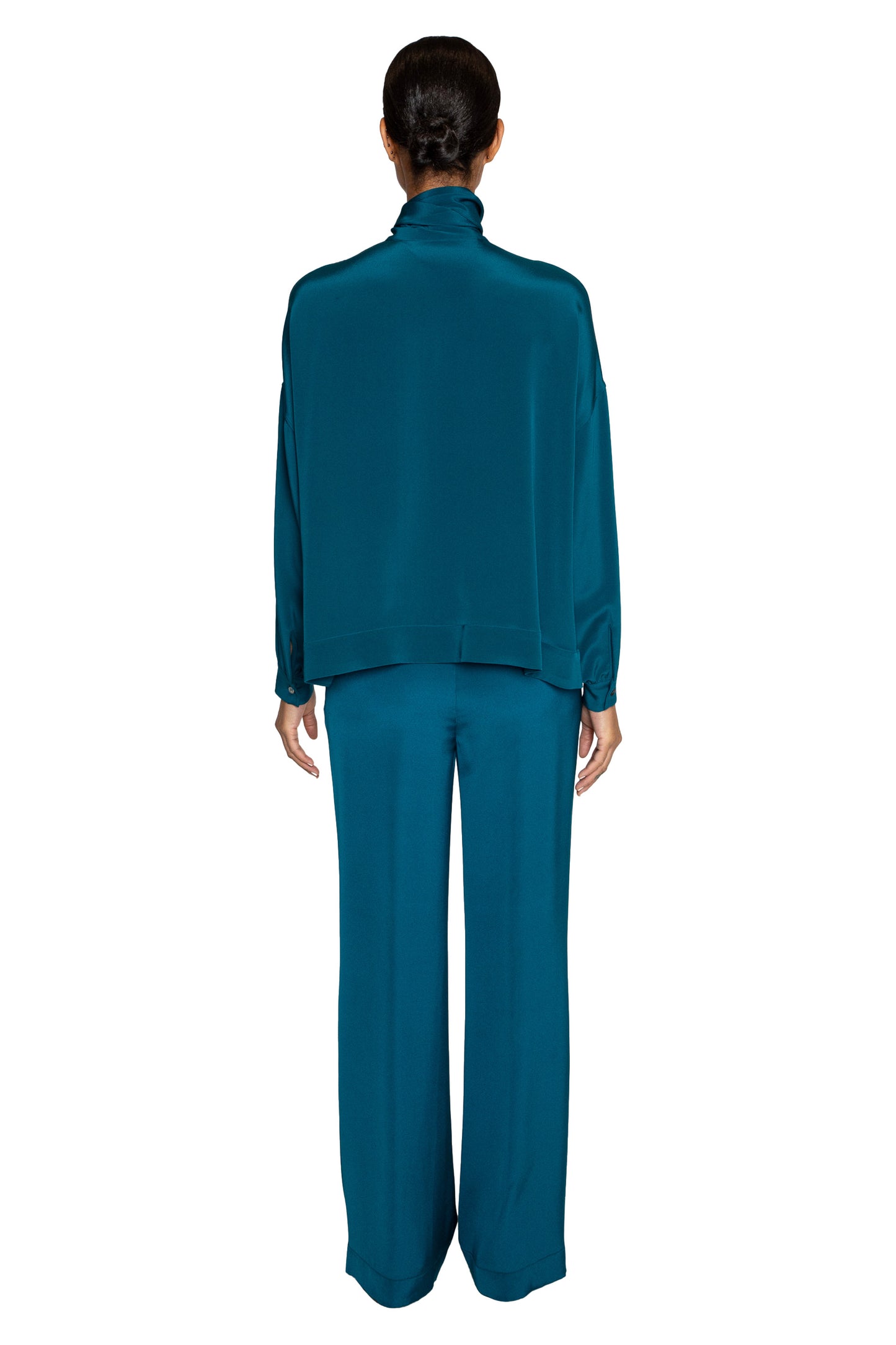 'PEACOCK' TIE BLOUSE - TOPS - Libertine