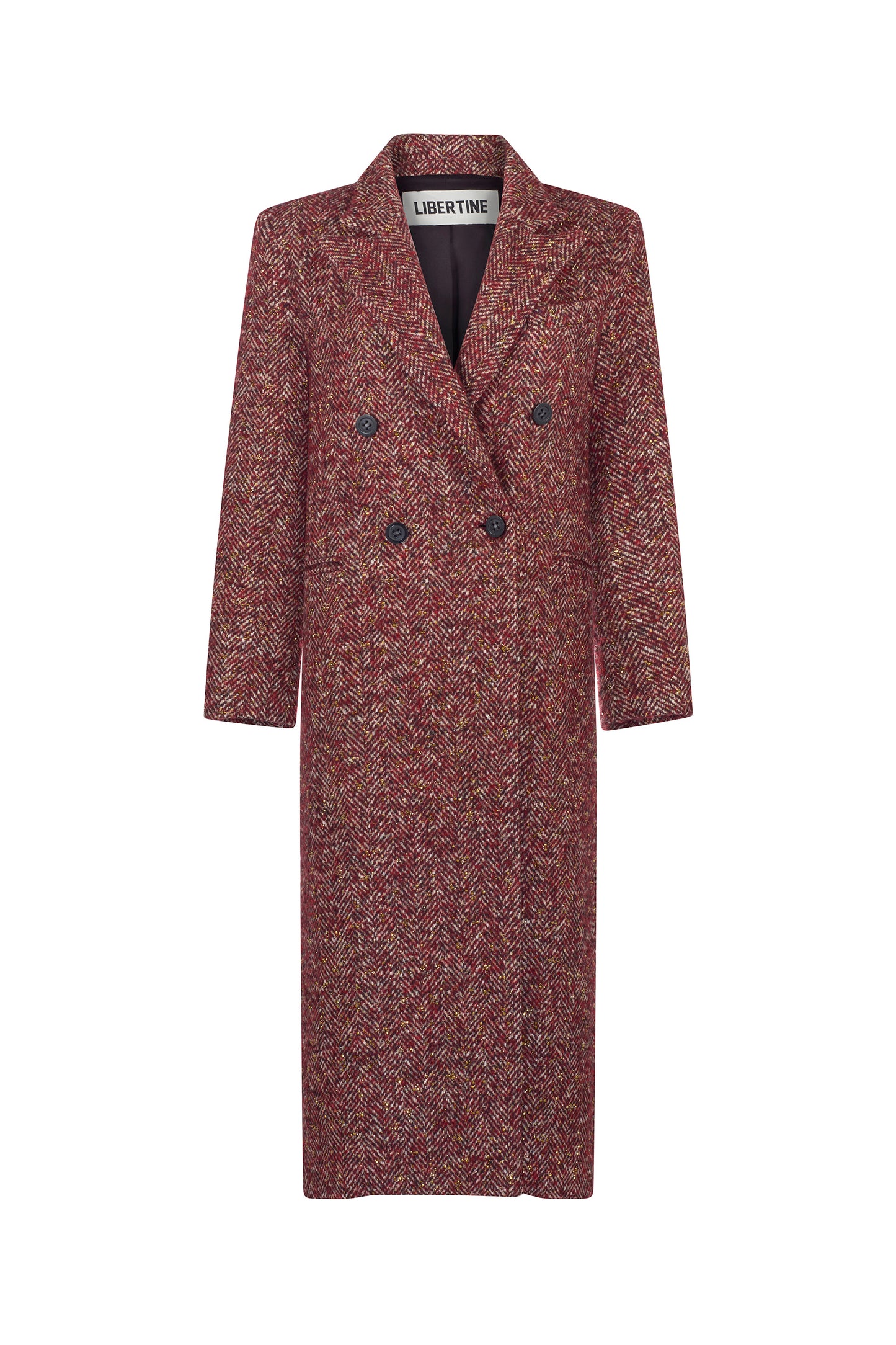 'Heavy Stardust' Midi Double Breasted Coat - BLAZERS - Libertine