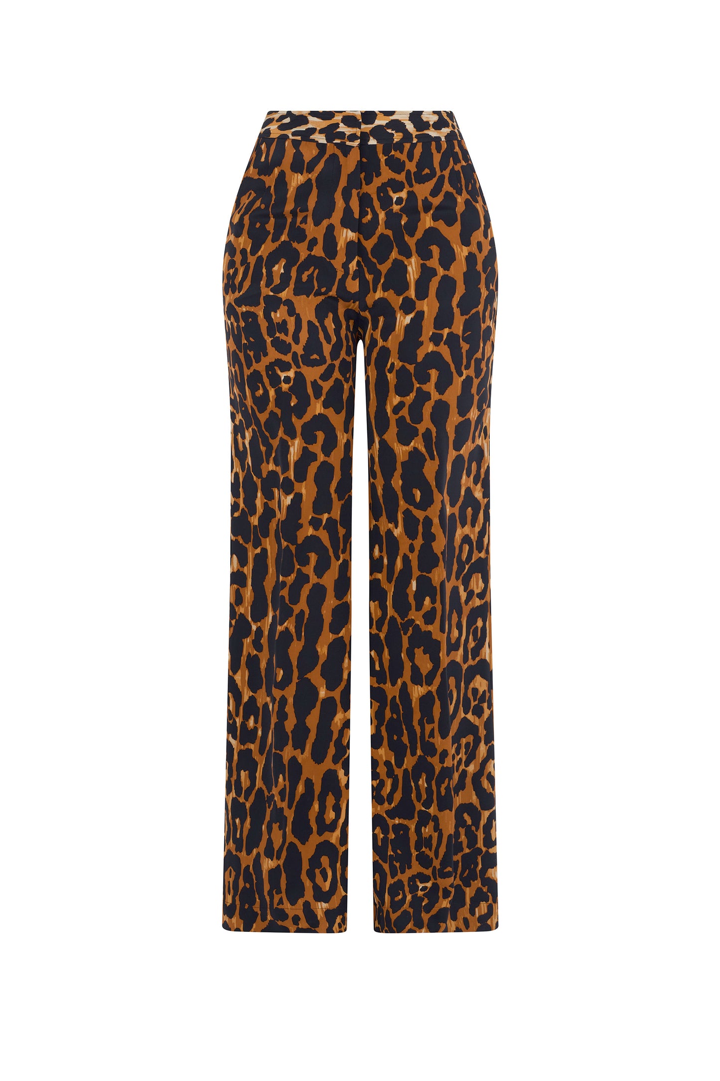 'Leopardo' Wide Leg Trousers - PANTS - Libertine
