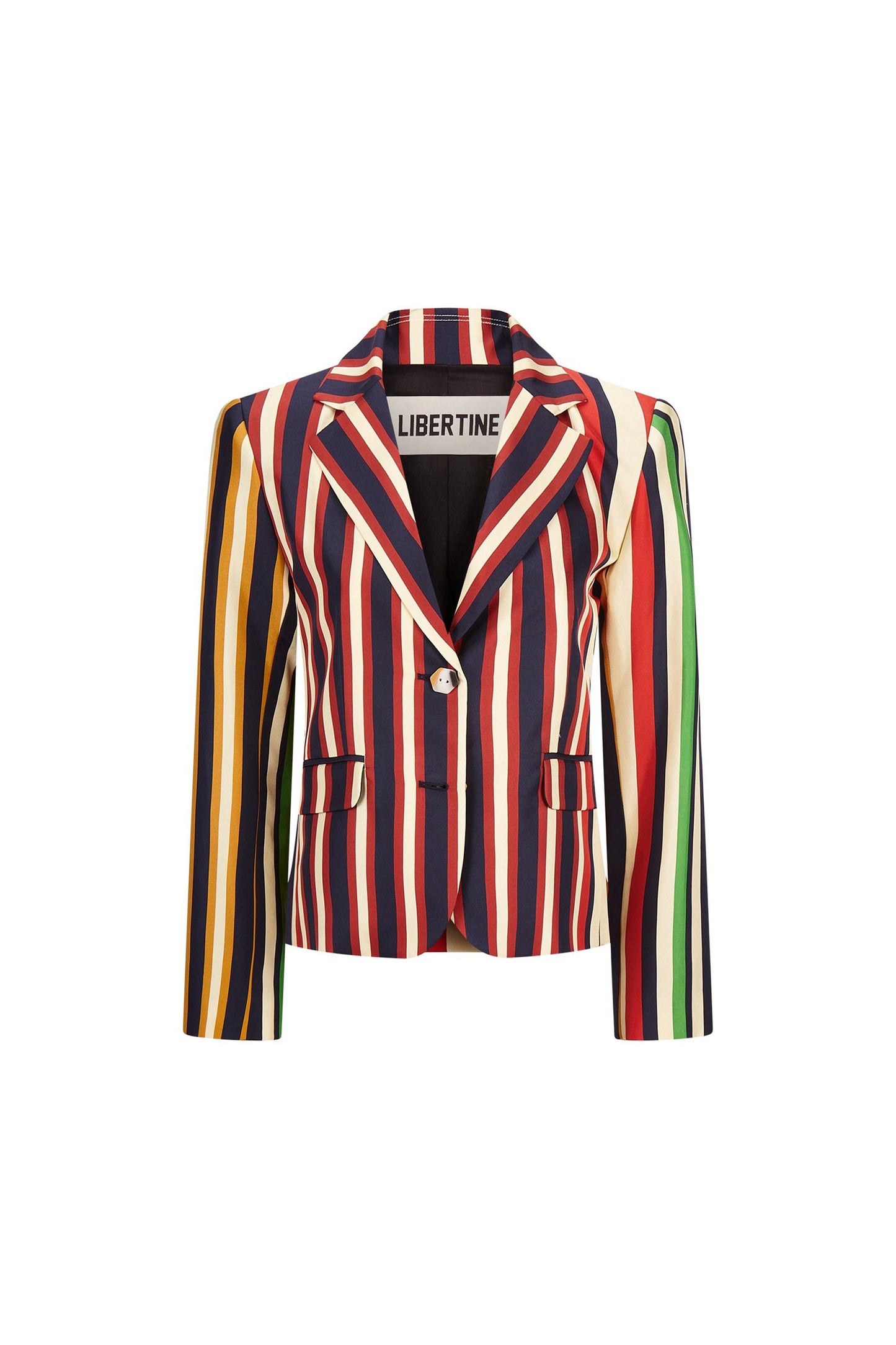 'ETON STRIPE' L/S SHORT BLAZER - - Libertine