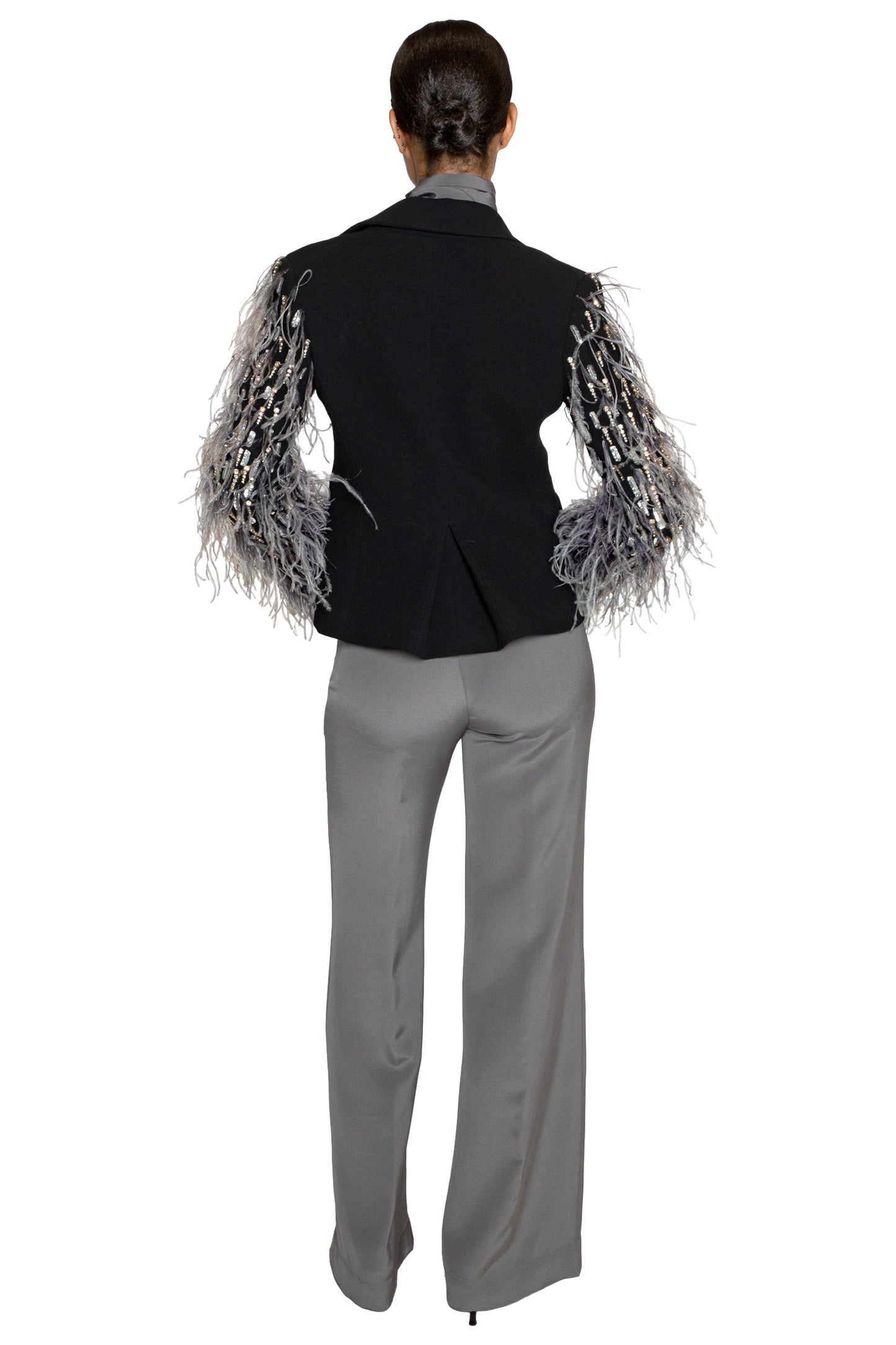 'ACROSS THE UNIVERSE' EMBROIDERED SLEEVE L/S SHORT JACKET - - Libertine