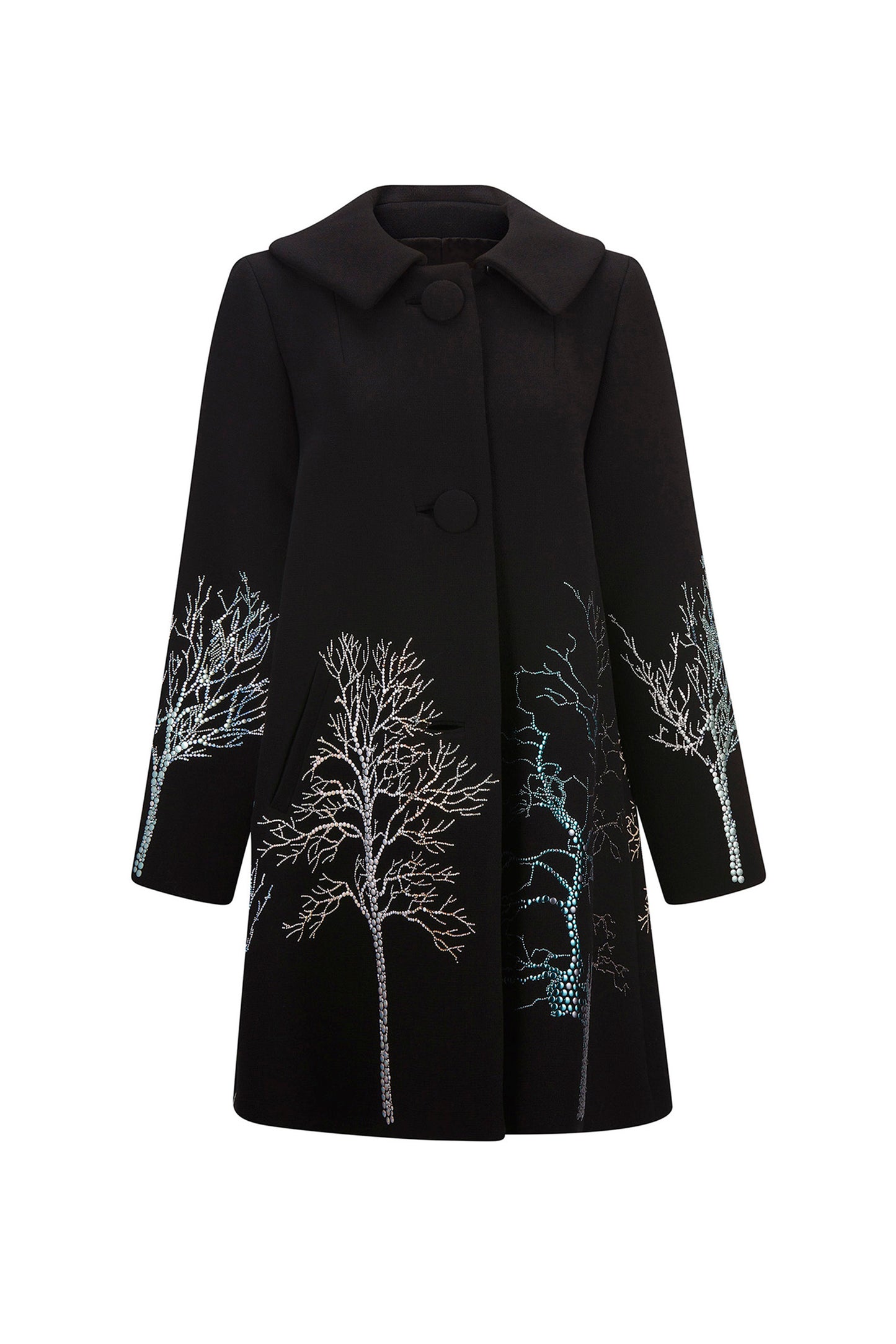'CRYSTAL FOREST' PETER PAN COLLAR COAT - - Libertine