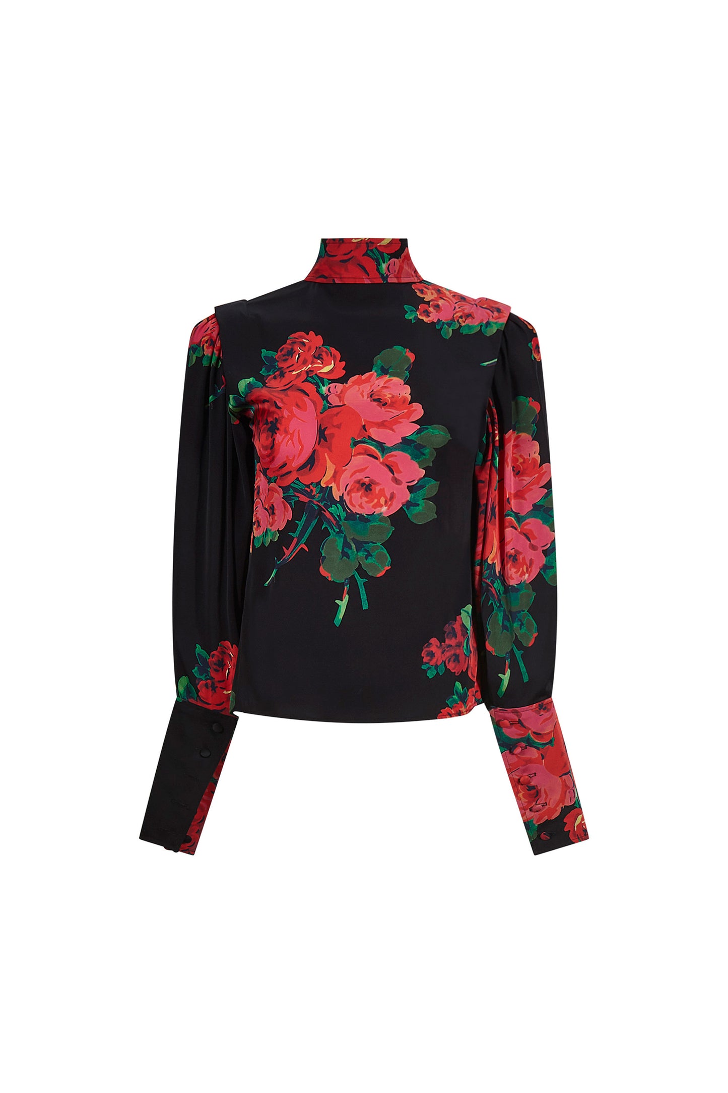 'SEVILLE ROSE' BISHOP SLEEVE BLOUSE - - Libertine