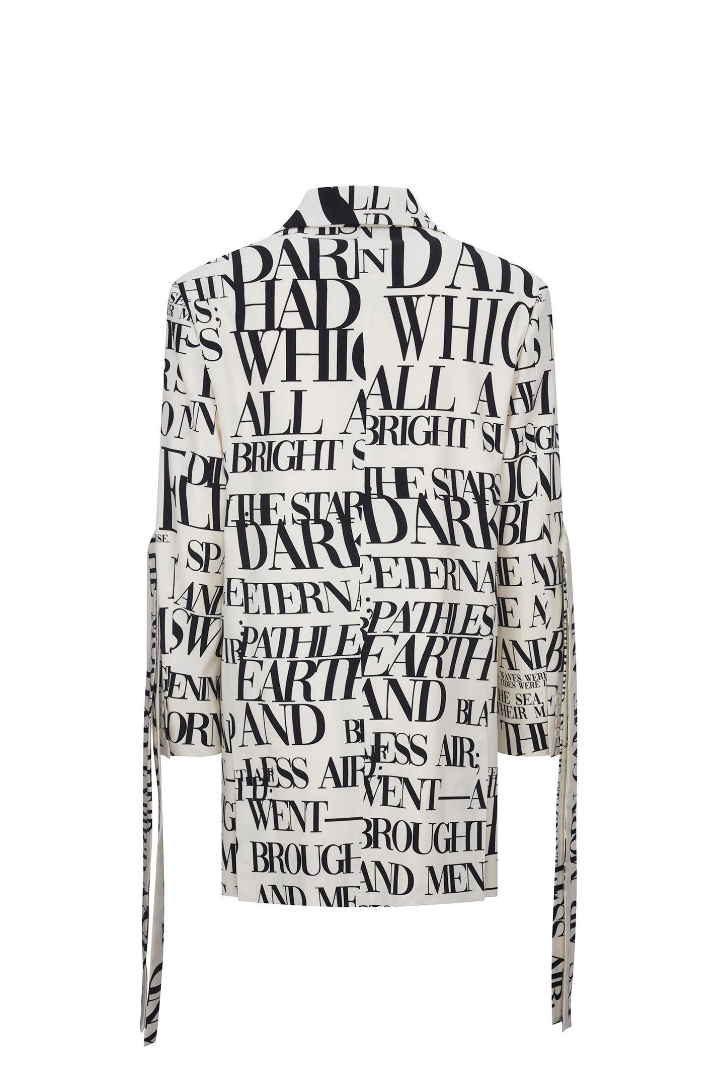 'POEME BLANC' MENS DOUBLE BREASTED COAT WITH STRAPS - - Libertine