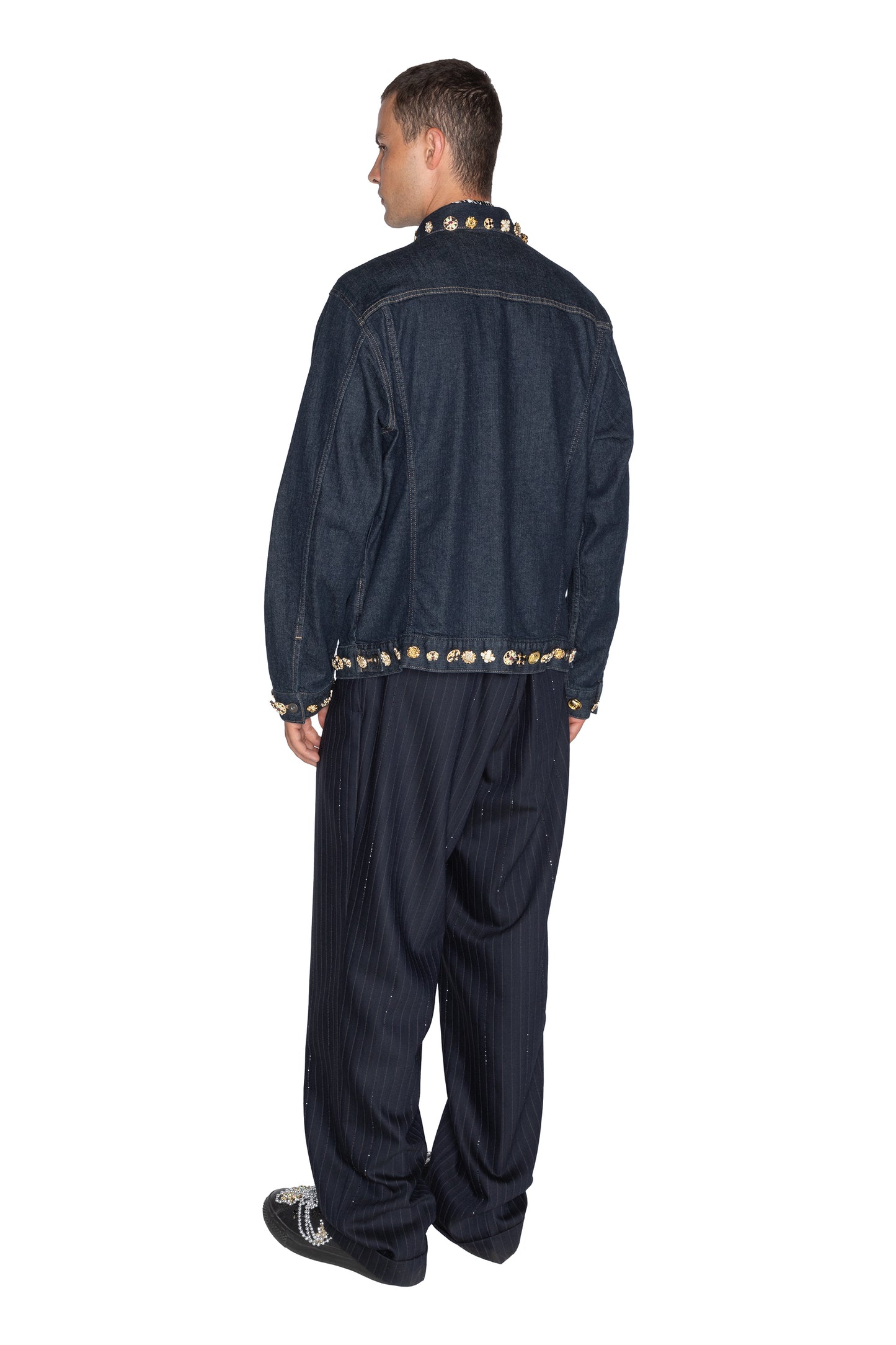 LIMITED RUN 'BUTTON LUXE' DENIM TRUCKER JACKET - - Libertine