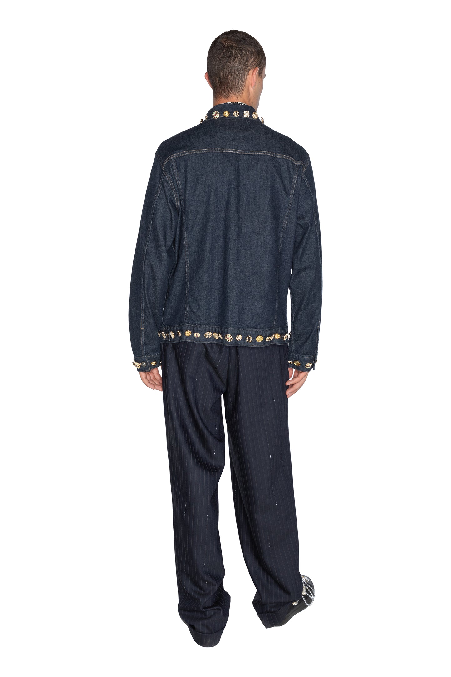 LIMITED RUN 'BUTTON LUXE' DENIM TRUCKER JACKET - - Libertine