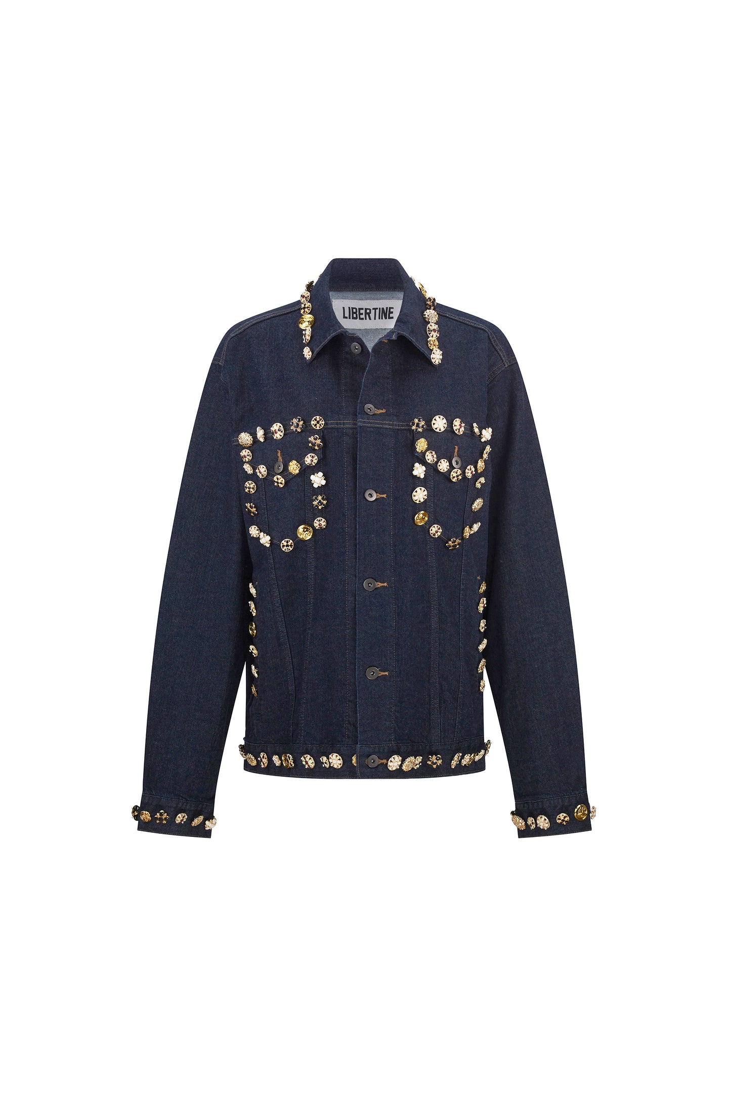 LIMITED RUN 'BUTTON LUXE' DENIM TRUCKER JACKET - - Libertine