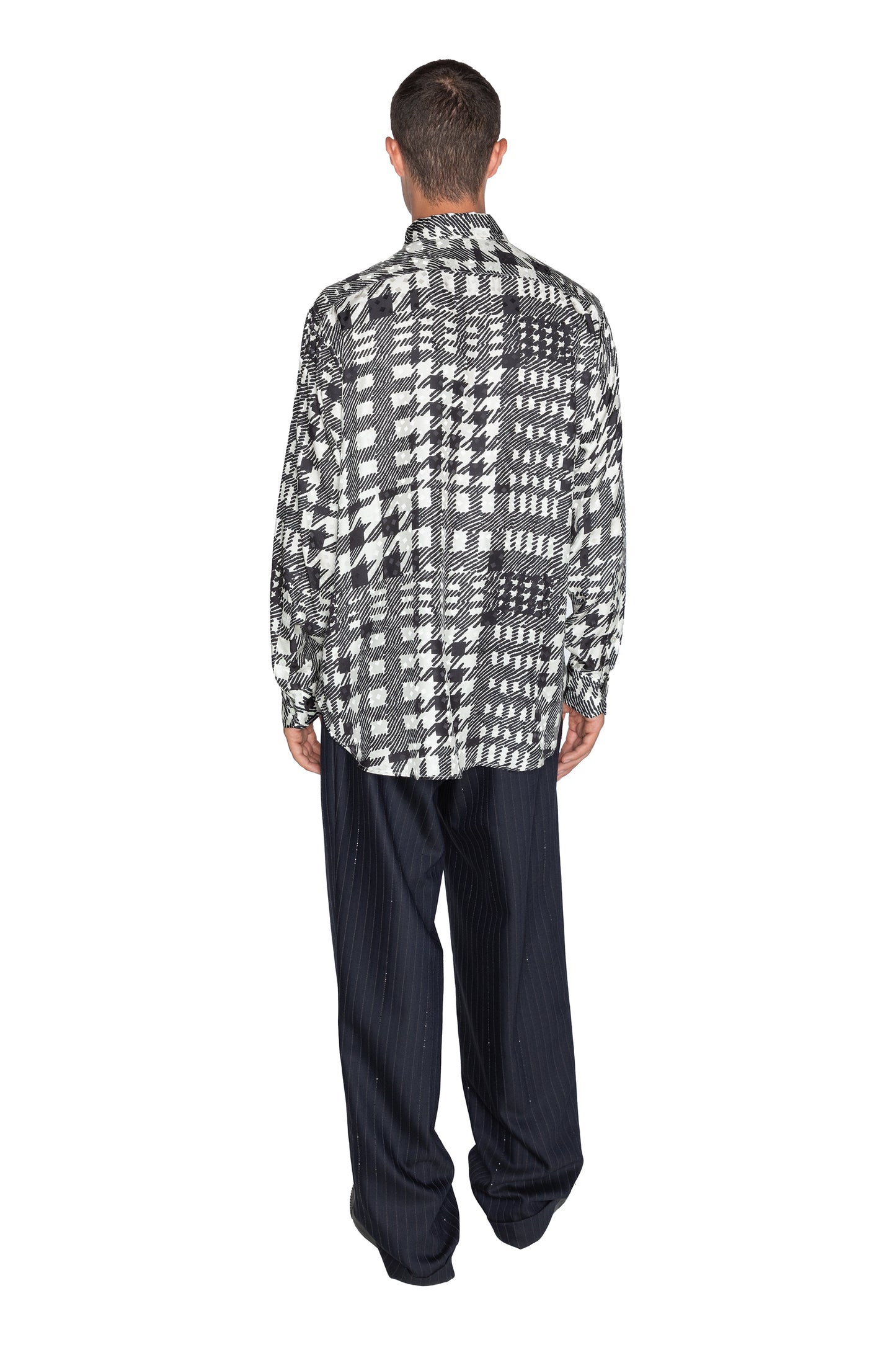 'PEGGYS HOUNDSTOOTH' CLASSIC SHIRT - - Libertine