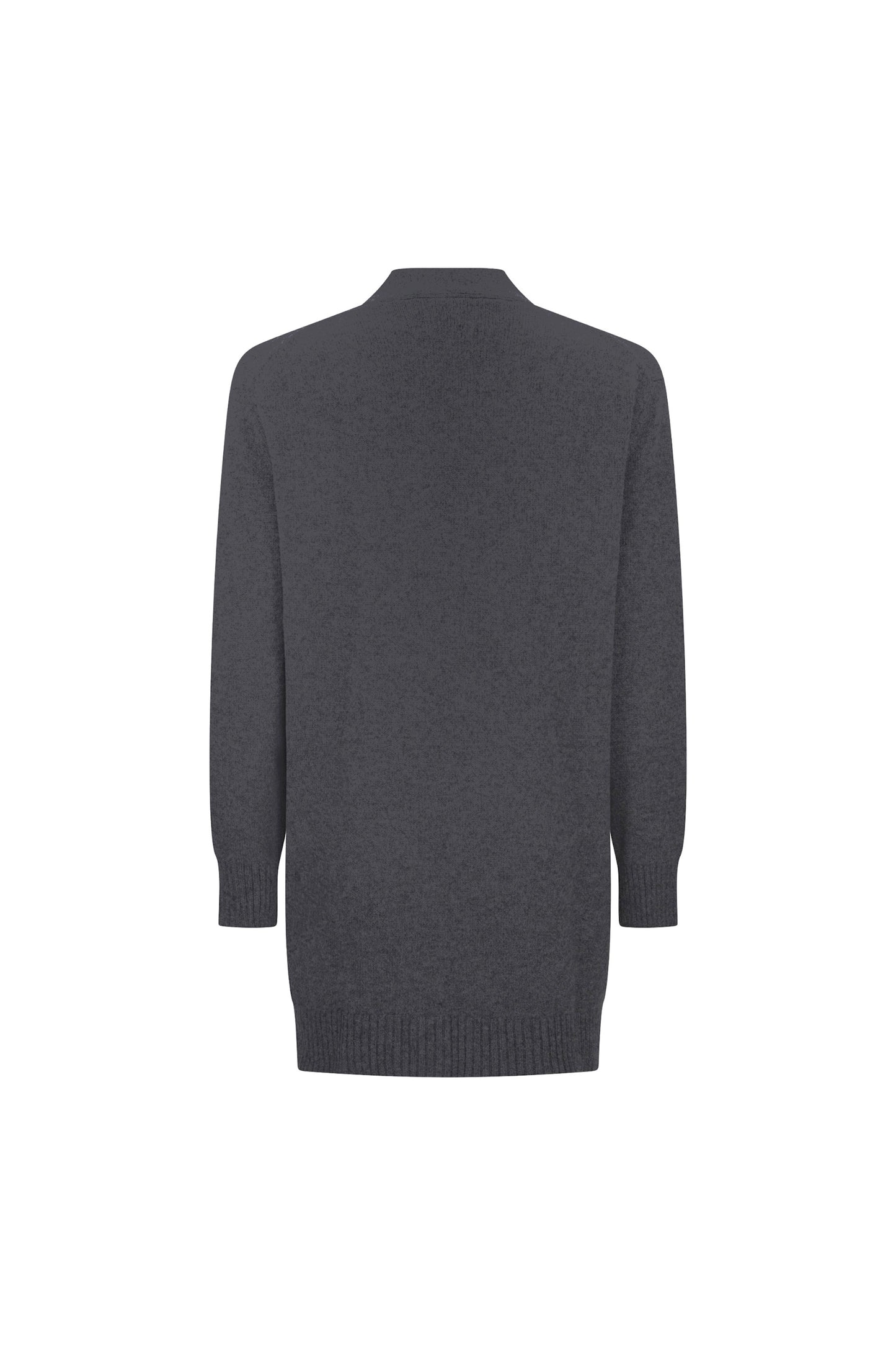 'GEOMETRIC' OVERSIZED CHARCOAL CARDIGAN - - Libertine