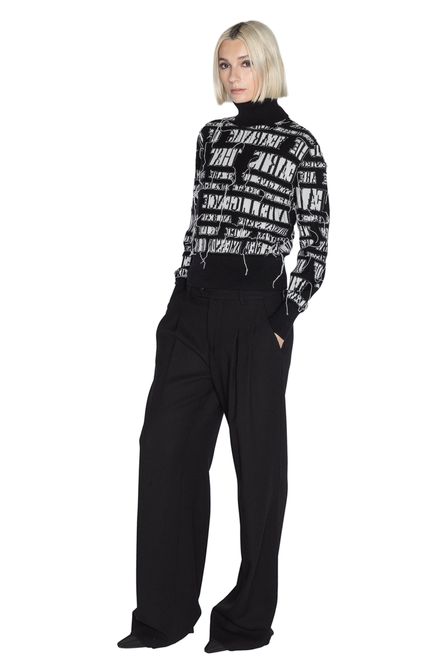 'REFLECTION' CROPPED TURTLENECK - - Libertine