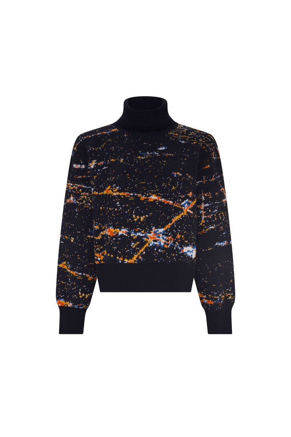 'LAX' CROPPED TURTLENECK - - Libertine - Main image