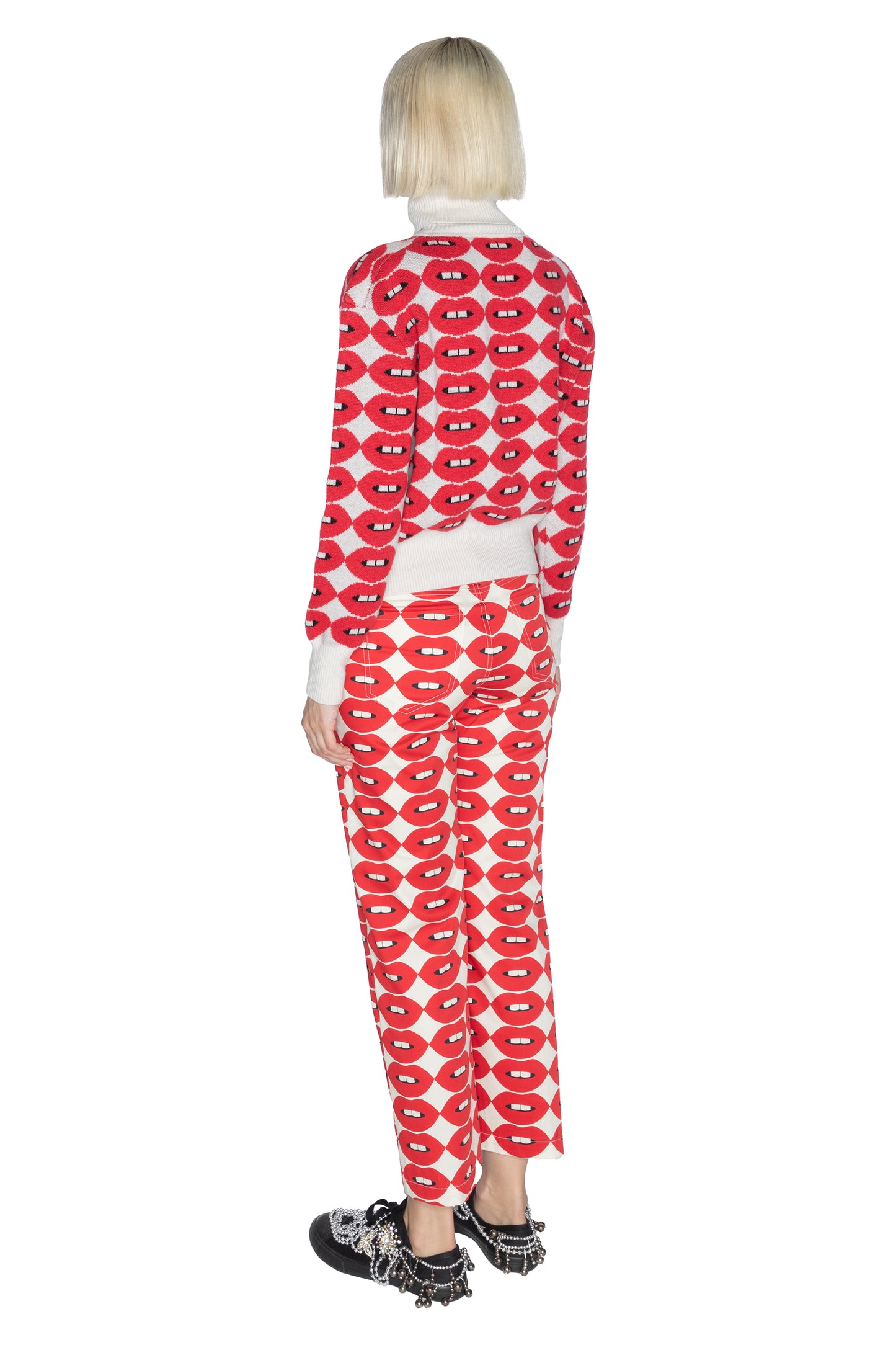 'FRENCH KISSING IN THE USA' CROPPED TURTLENECK - - Libertine