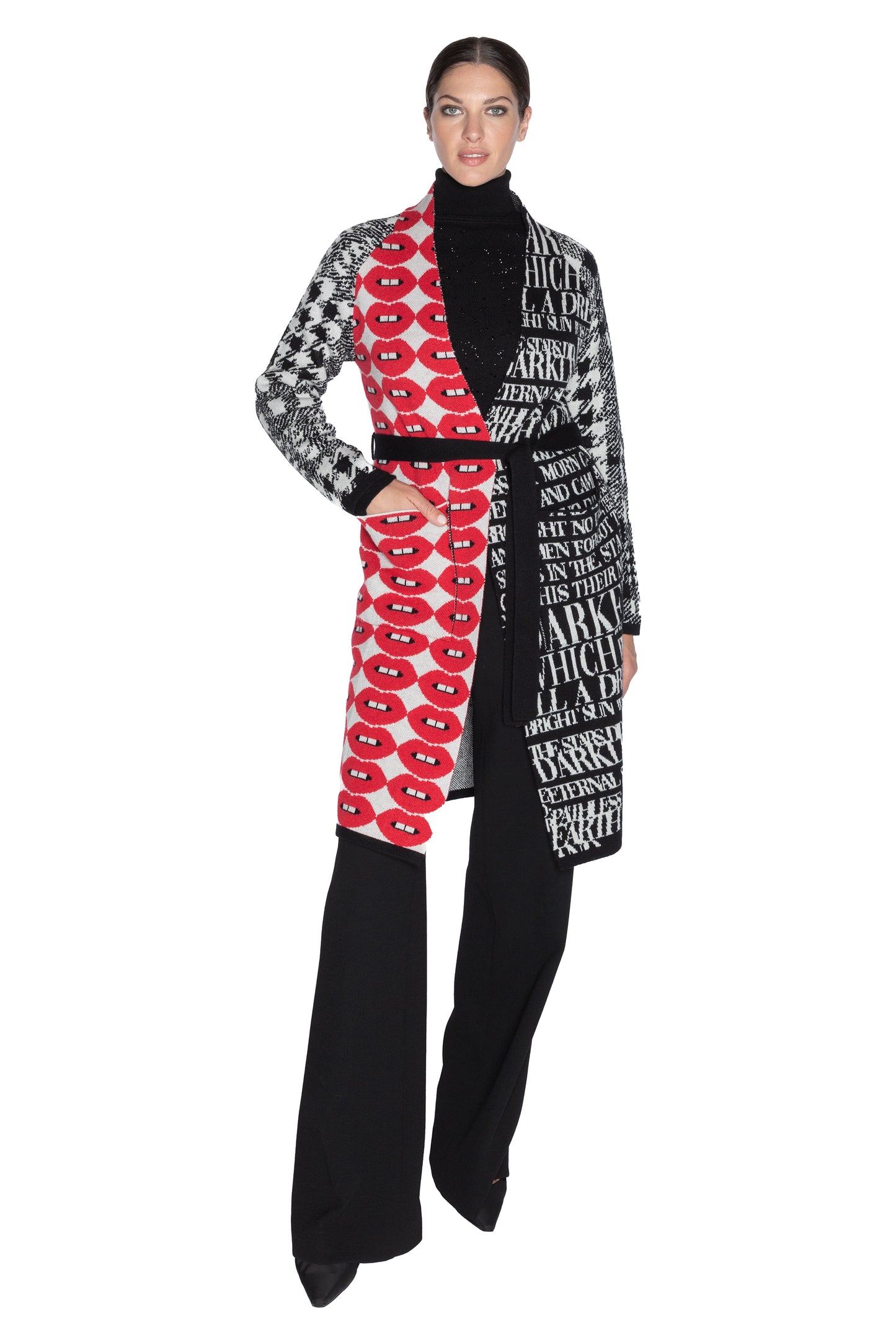 'MIX IT UP' SLIM BELTED CARDIGAN - - Libertine