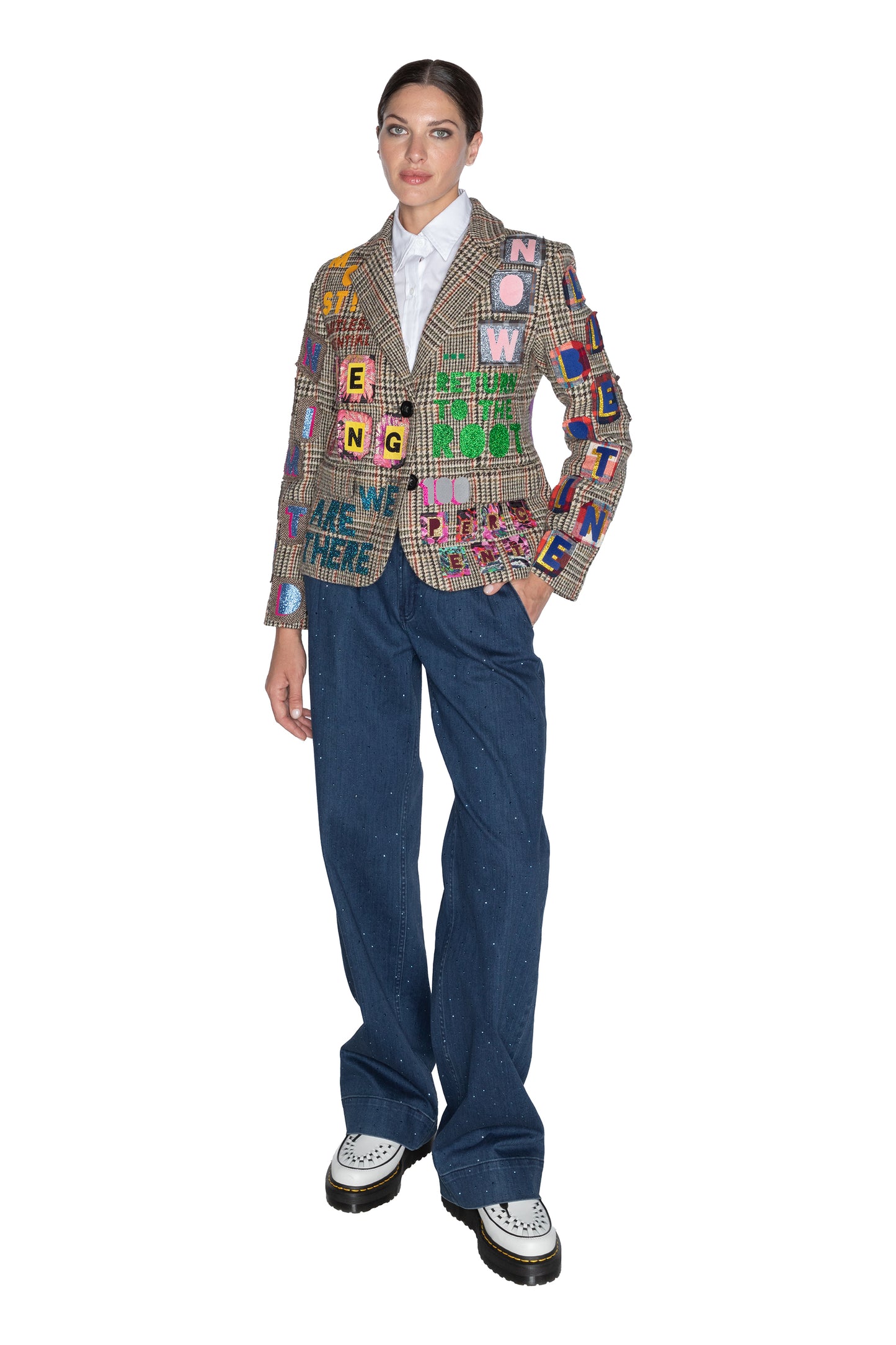 'UNLIMITED POTENTIAL' L/S SHORT BLAZER - - Libertine