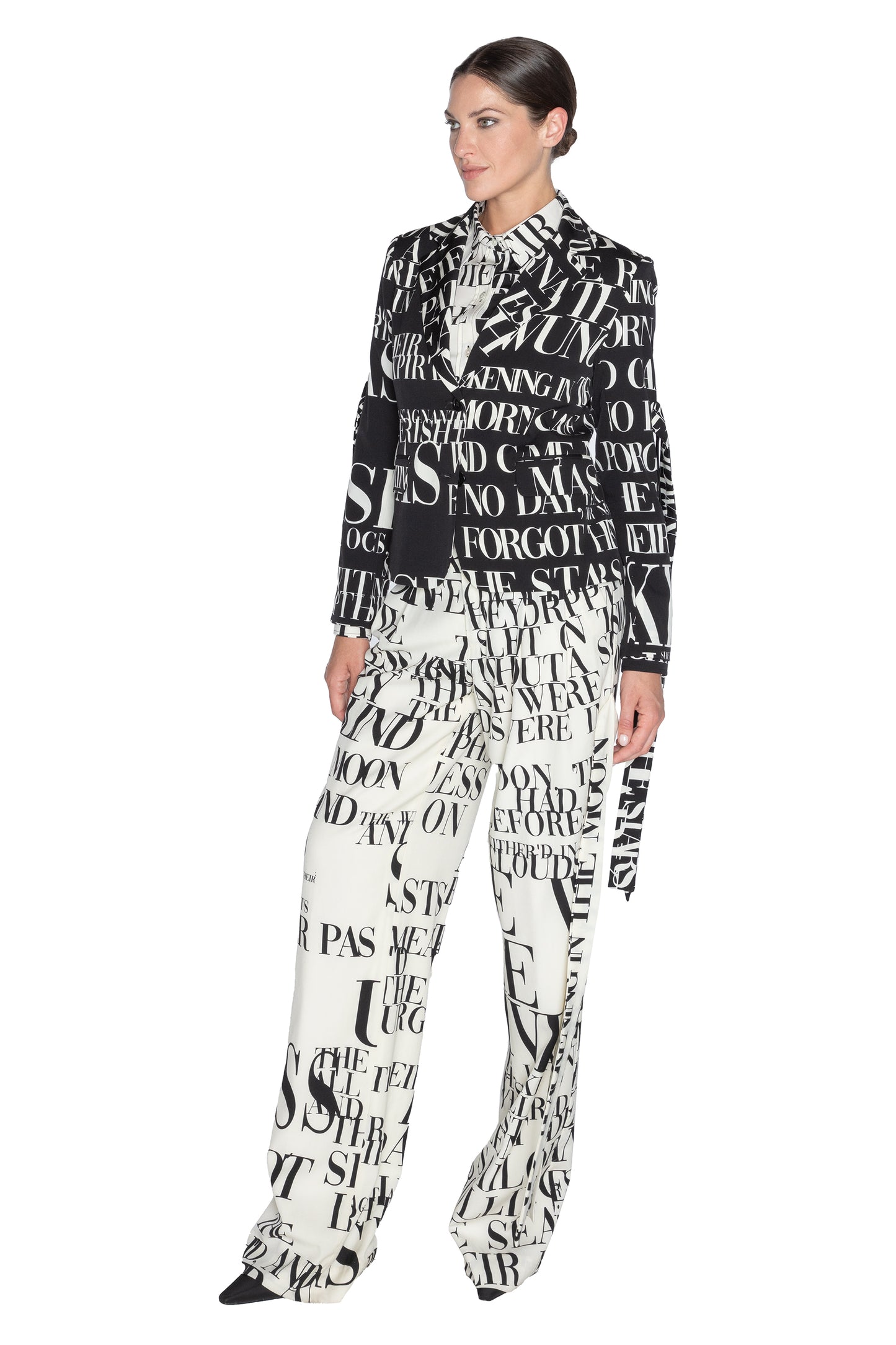 'POEME NOIR' L/S SHORT JACKET WITH STRAPS - - Libertine