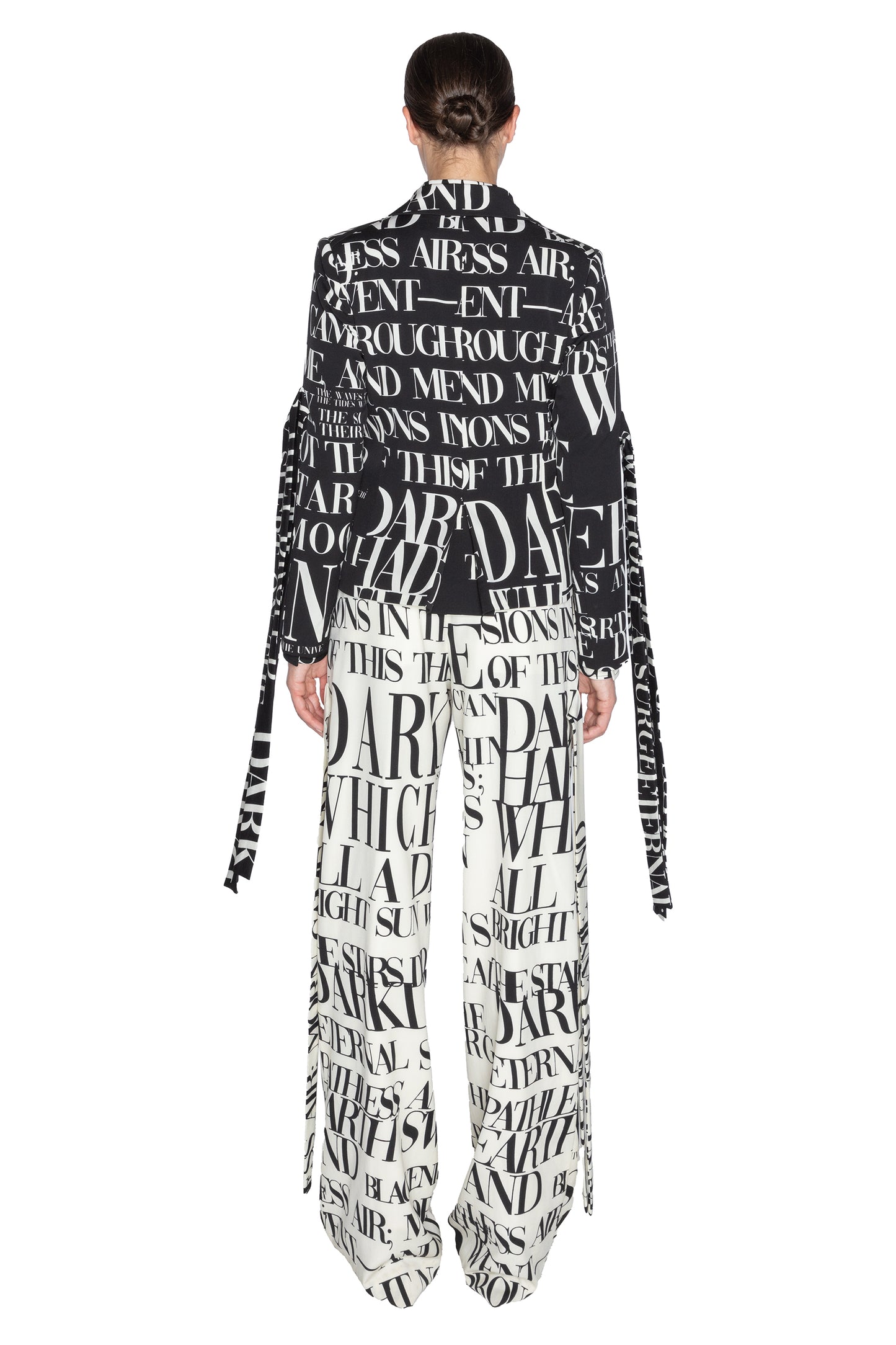 'POEME NOIR' L/S SHORT JACKET WITH STRAPS - - Libertine