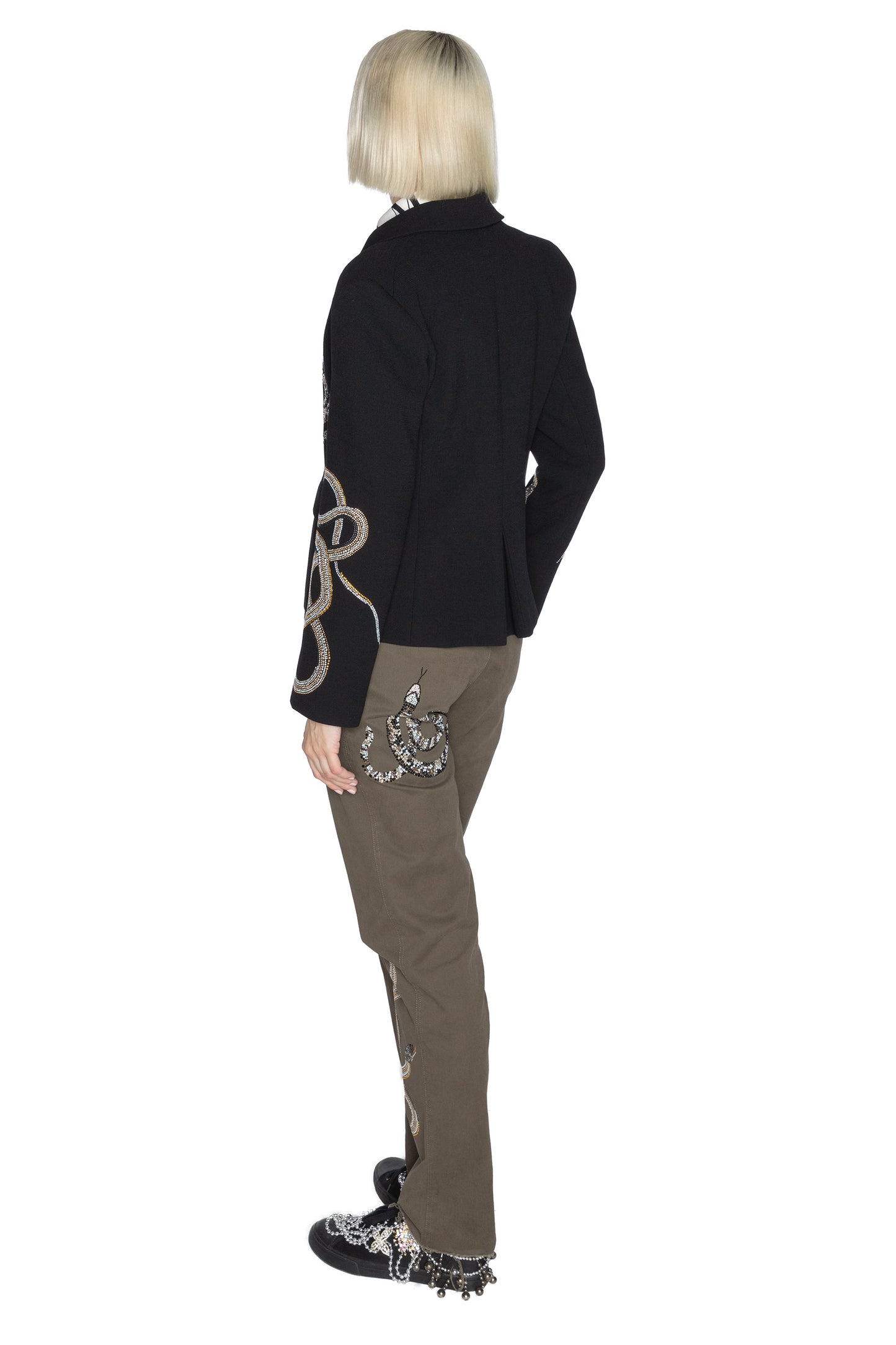 'REPTILIAN' L/S SHORT BLAZER - - Libertine