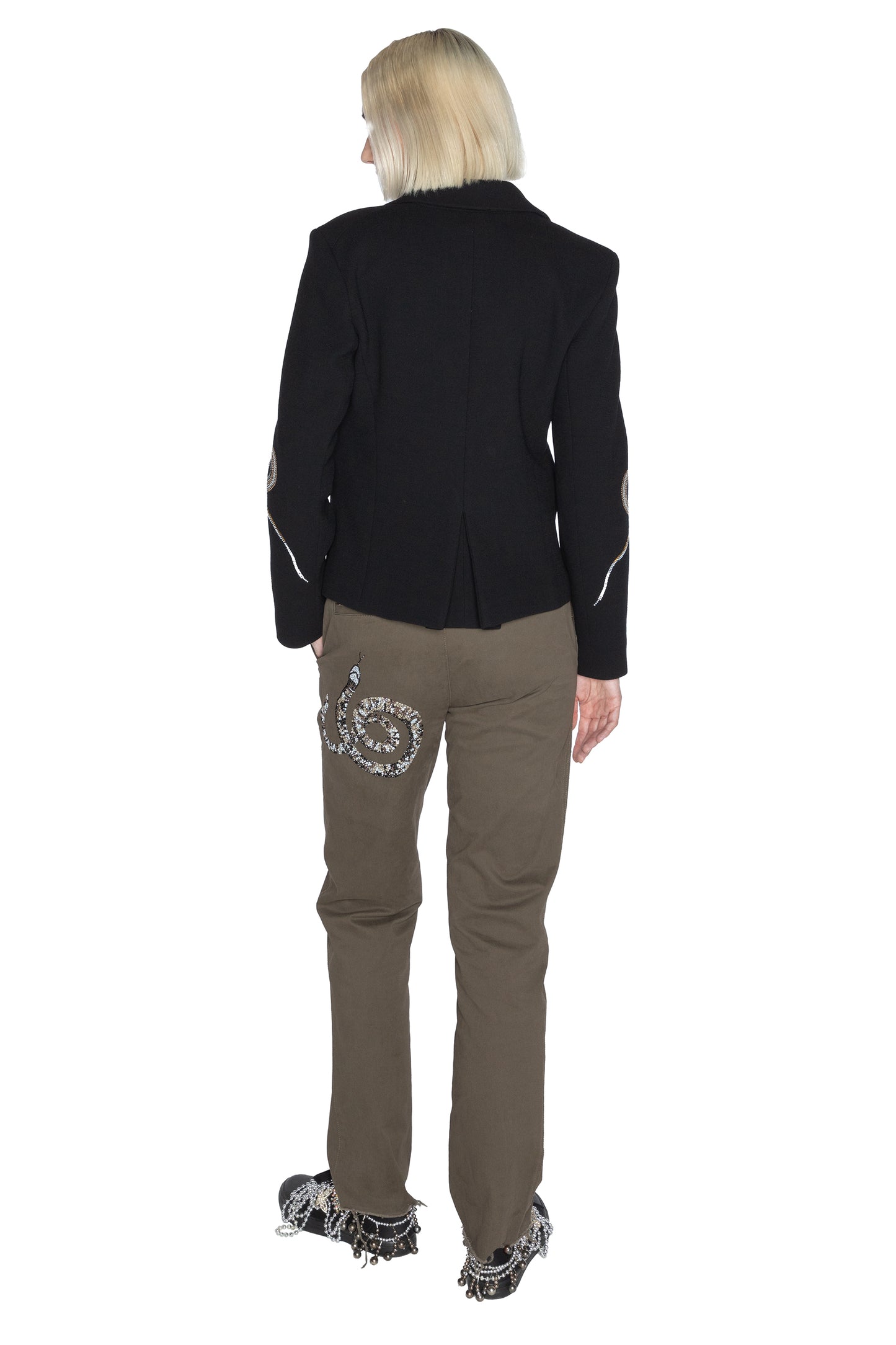 'REPTILIAN' L/S SHORT BLAZER - - Libertine