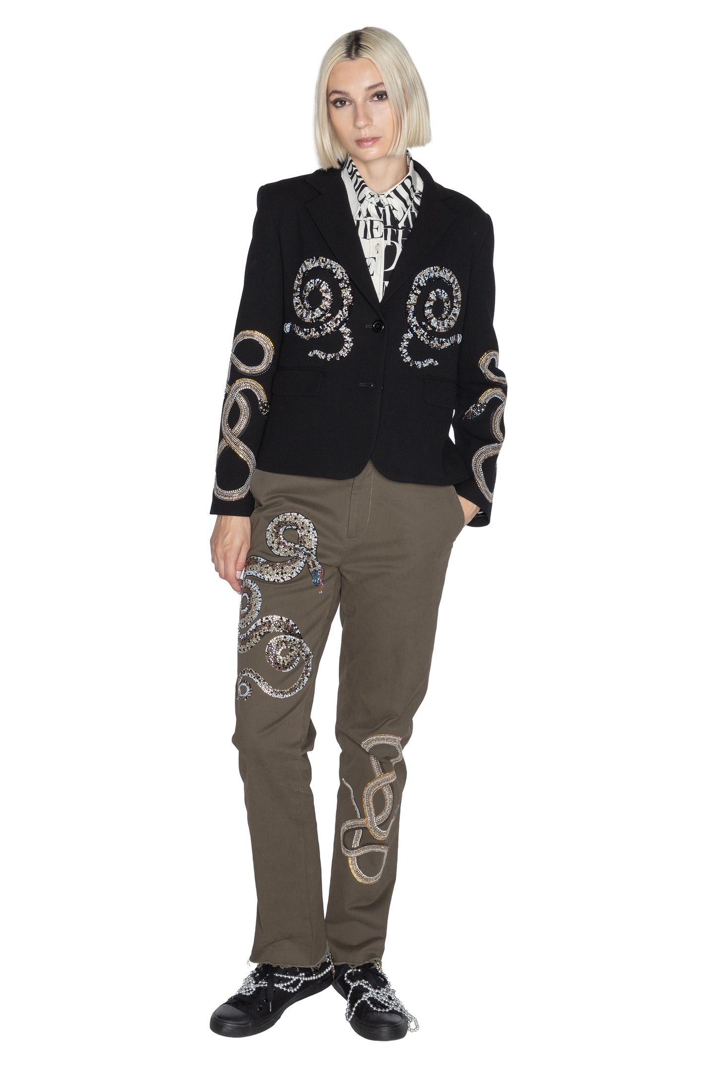 'REPTILIAN' L/S SHORT BLAZER - - Libertine