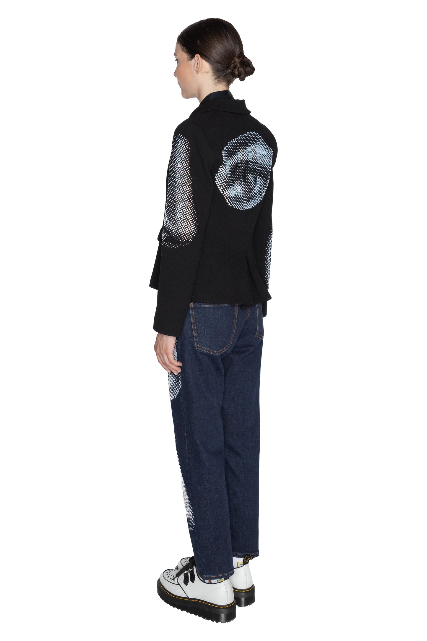 'FIVE SENSES CRYSTAL' L/S SHORT BLAZER - - Libertine