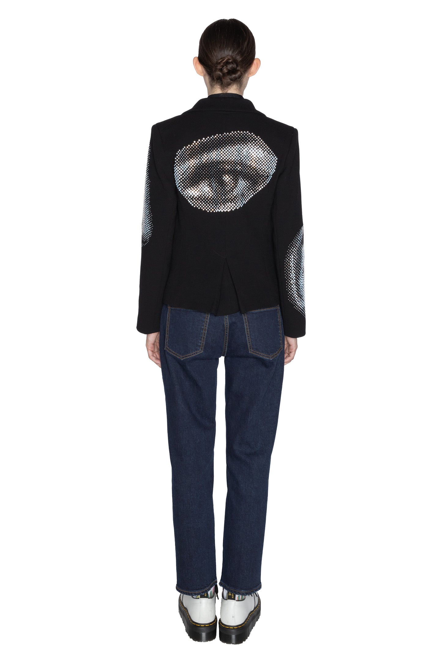 'FIVE SENSES CRYSTAL' L/S SHORT BLAZER - - Libertine