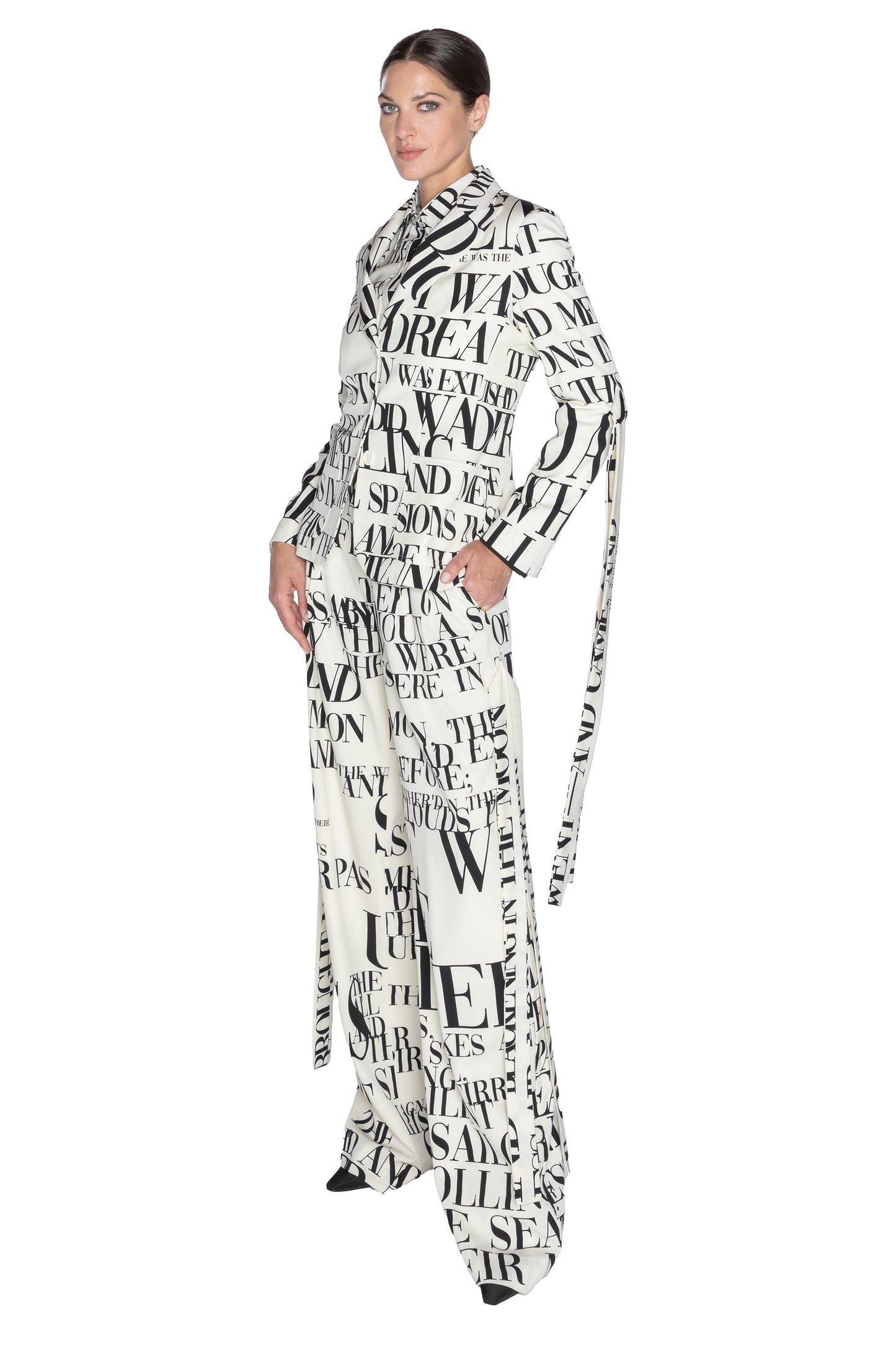 'POEME BLANC' PATCH POCKET JACKET WITH STRAPS - - Libertine