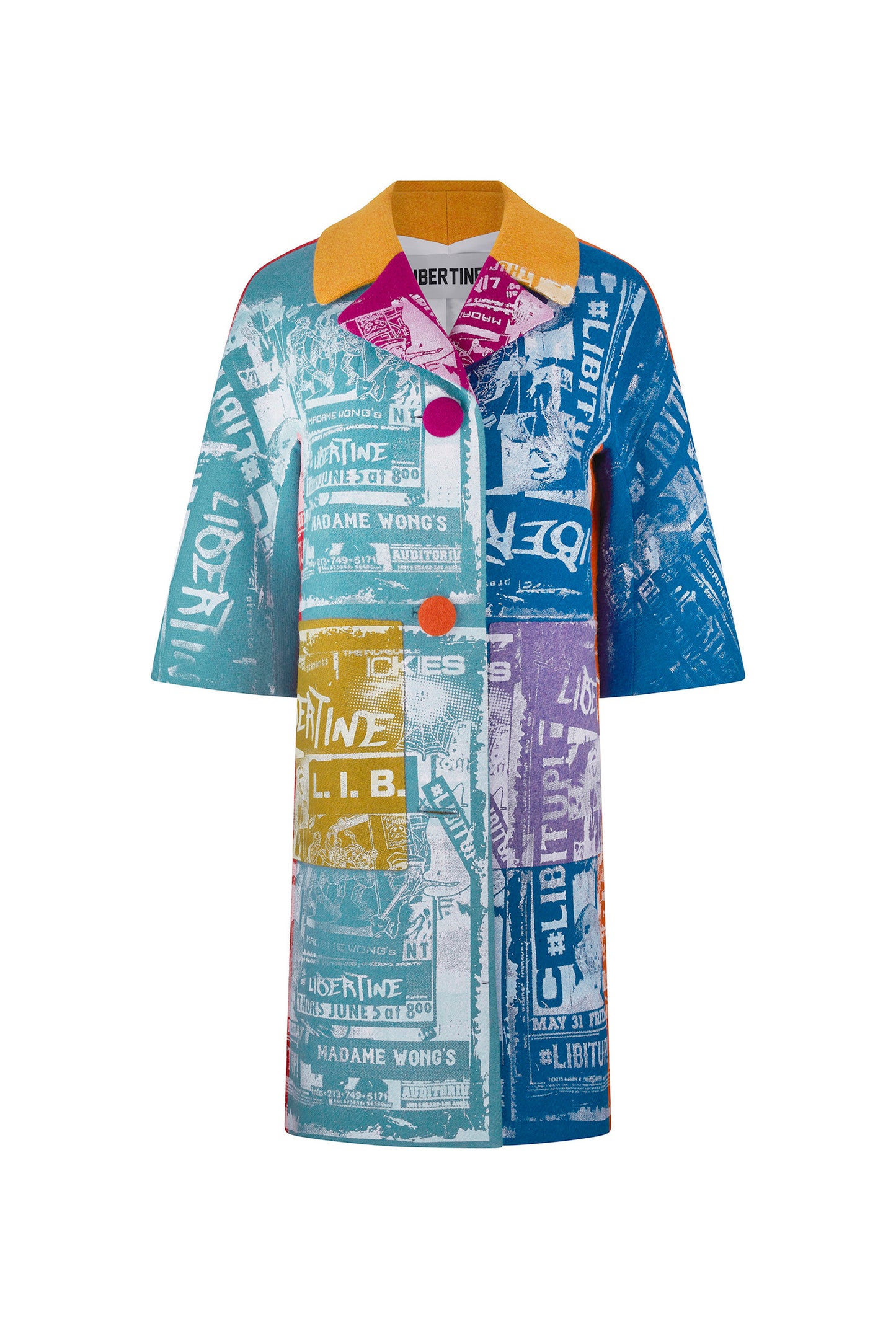 LIMITED RUN 'LIB IT UP' PATCH POCKET COAT - - Libertine