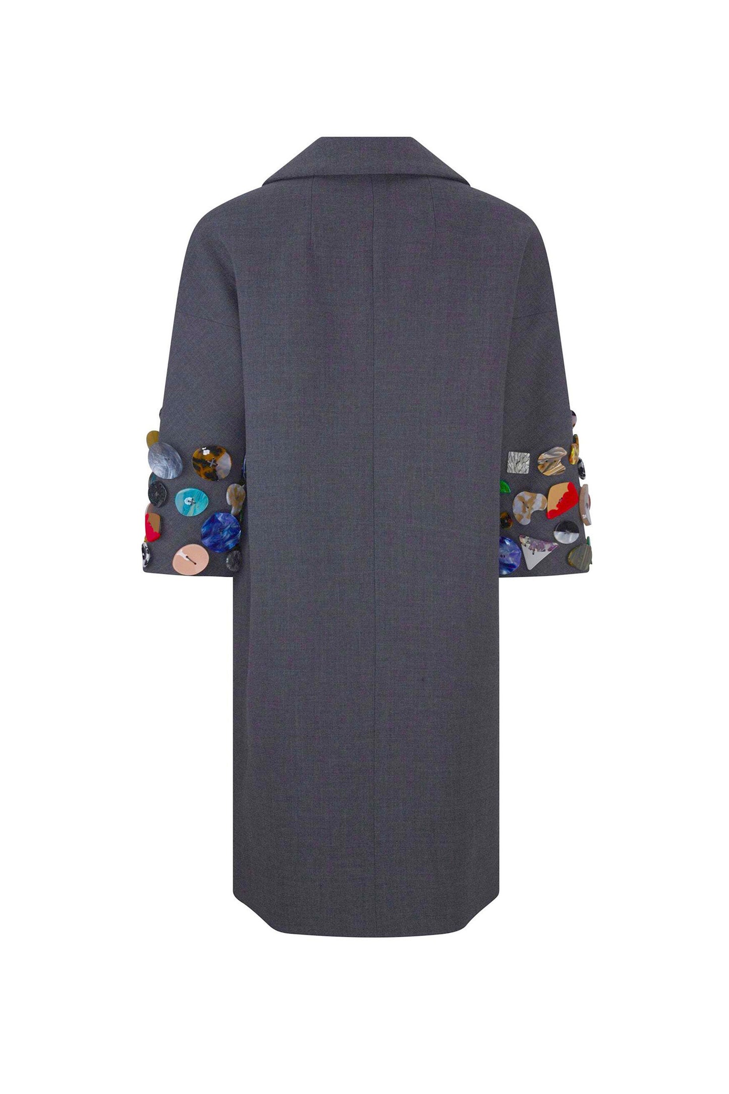 'MEMORY VASE' PATCH POCKET COAT - - Libertine