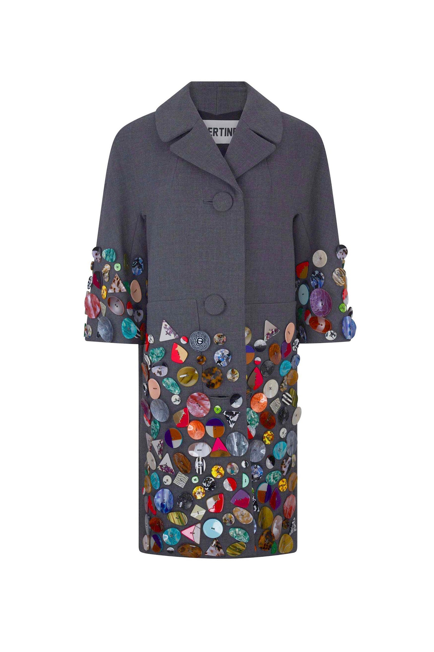 'MEMORY VASE' PATCH POCKET COAT - - Libertine
