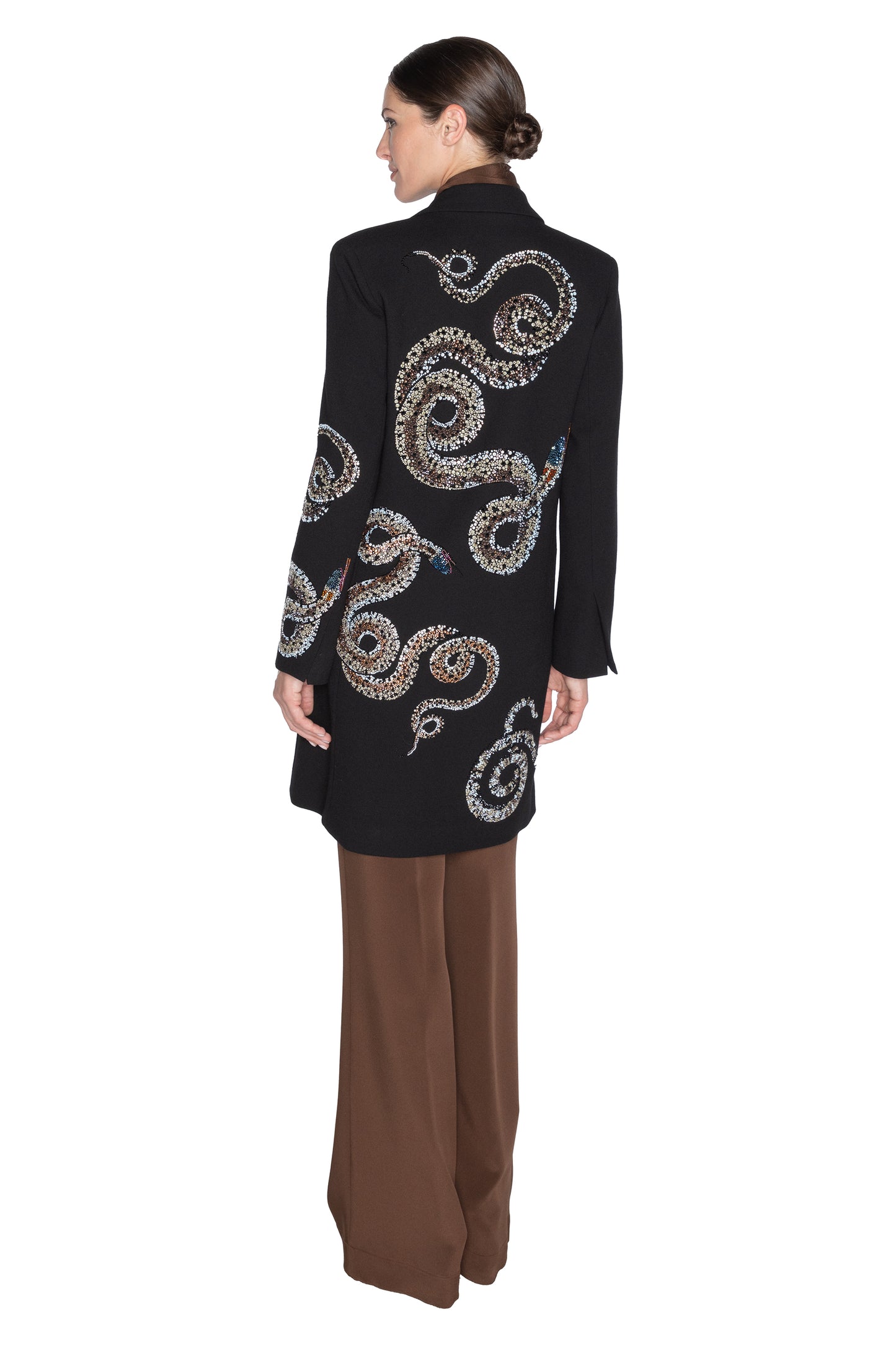 'REPTILIAN' DOUBLE BREASTED COAT - - Libertine