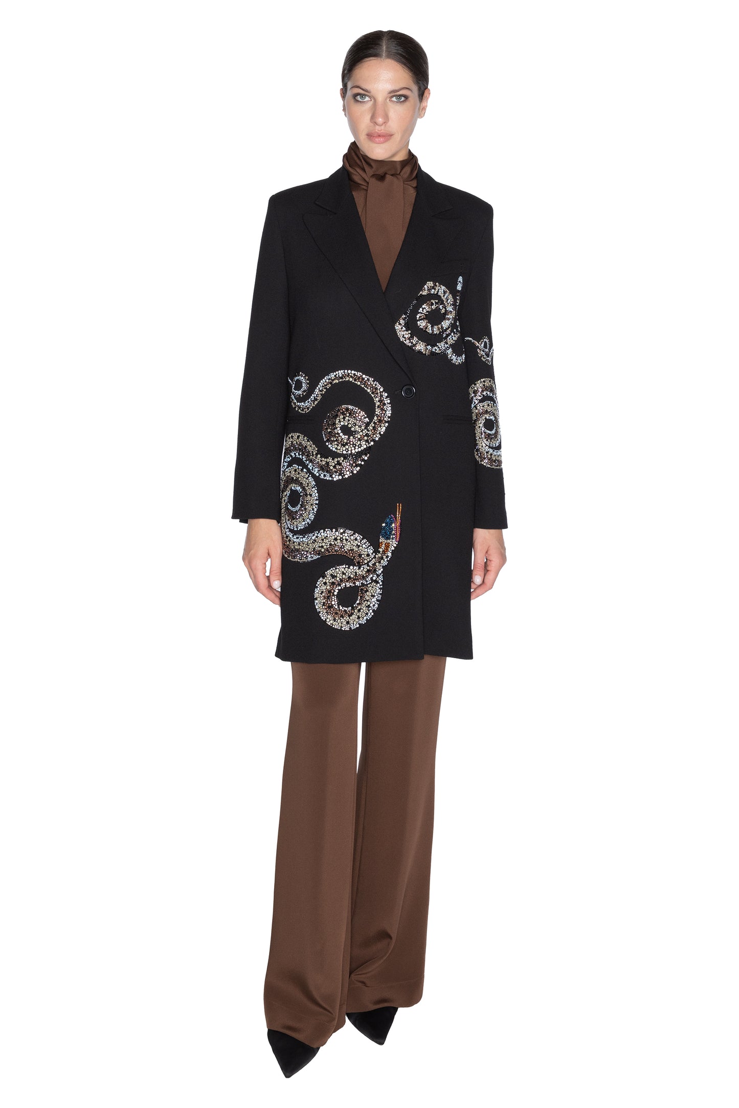 'REPTILIAN' DOUBLE BREASTED COAT - - Libertine