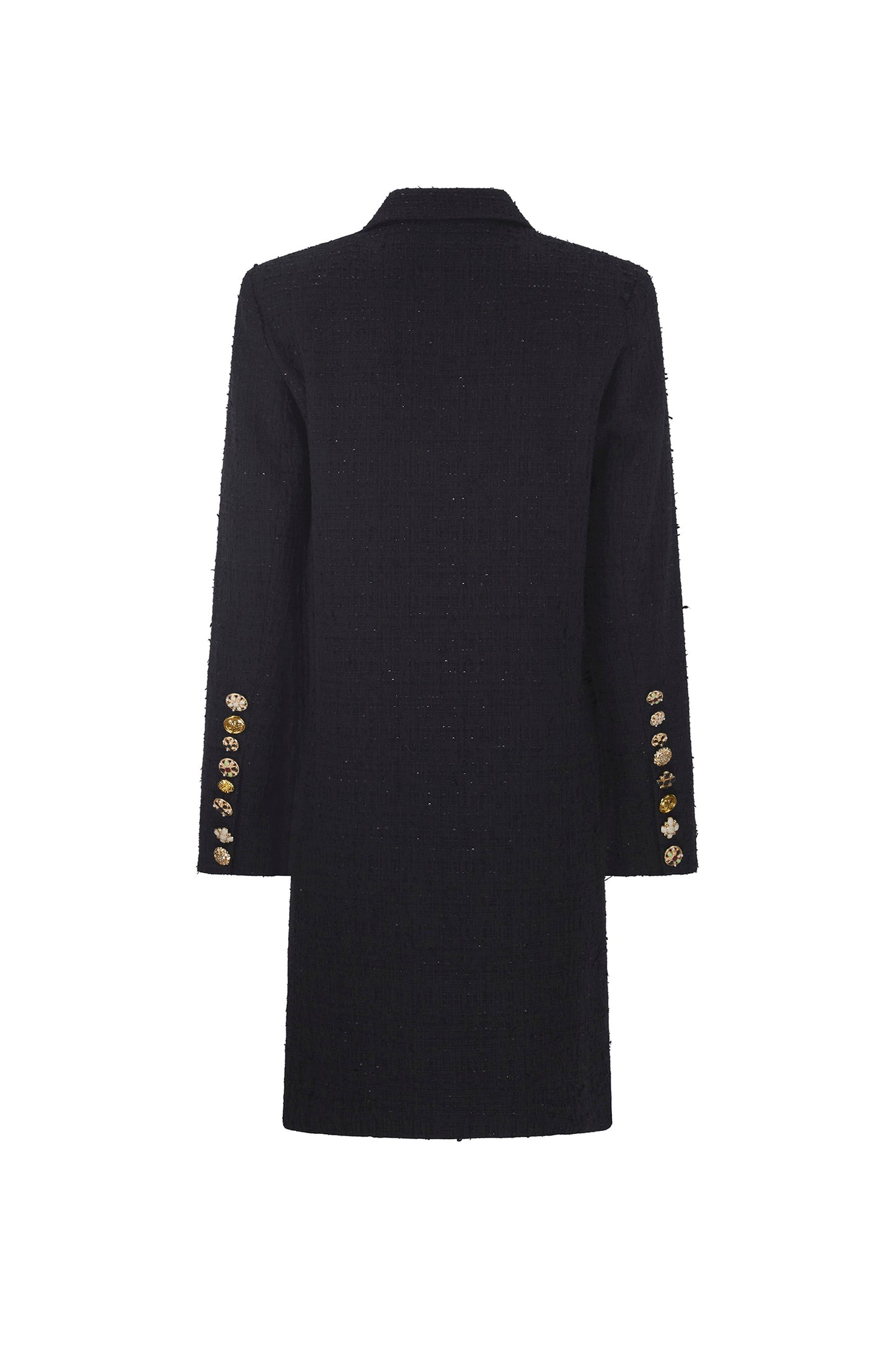 'BUTTON LUXE' MIDI LENGTH DOUBLE BREASTED COAT - - Libertine