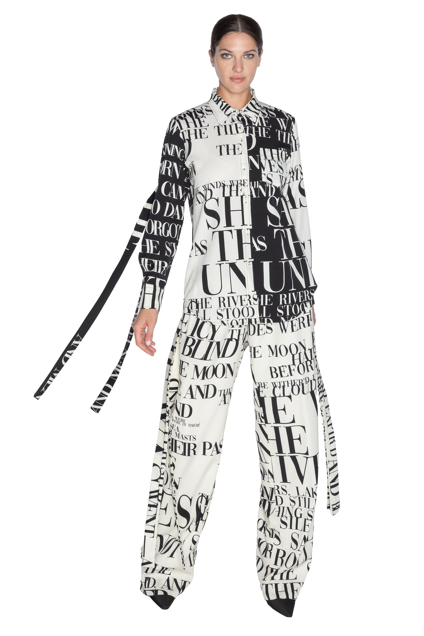 'POEME' CLASSIC SHIRT WITH STRAPS - - Libertine