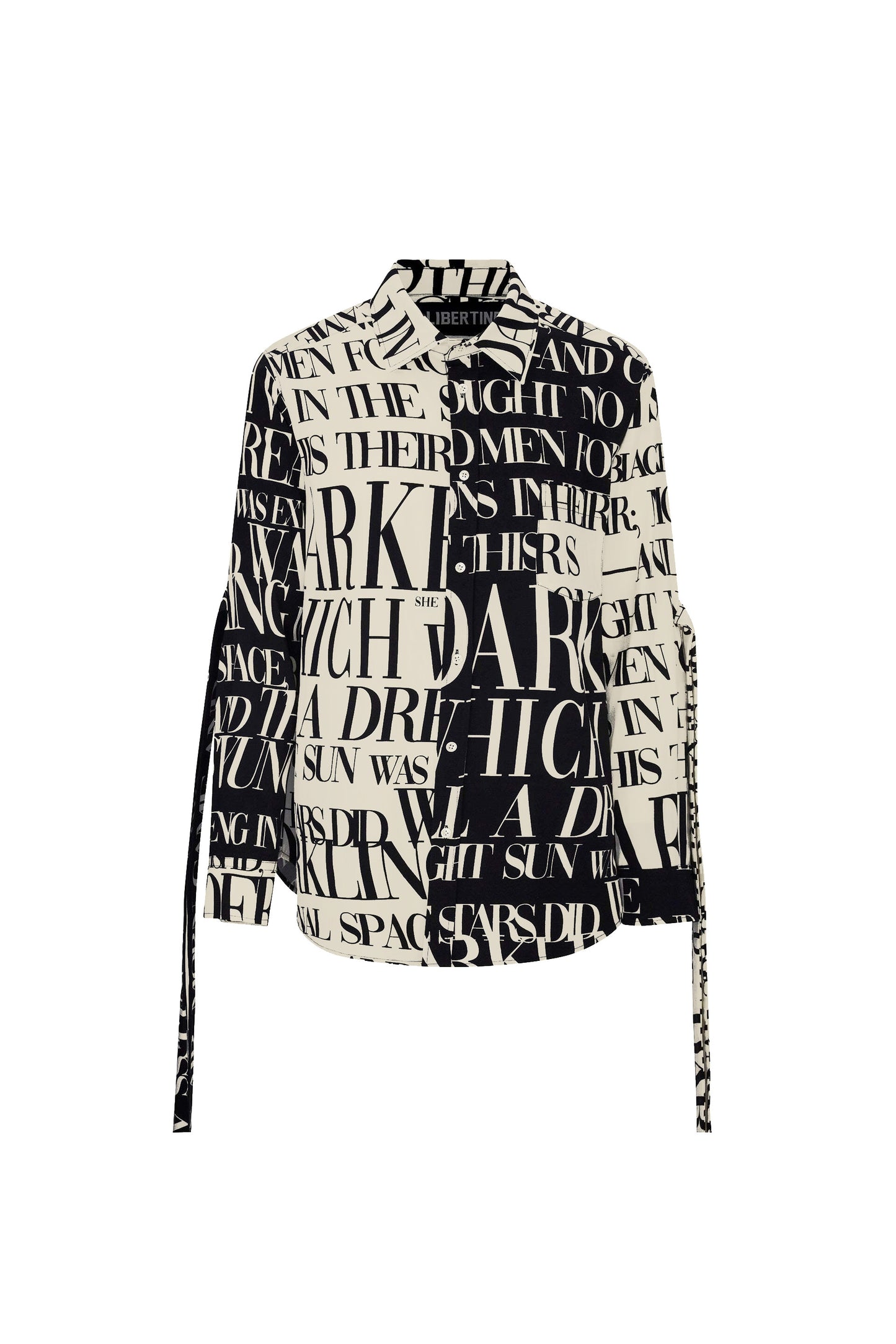 'POEME' CLASSIC SHIRT WITH STRAPS - - Libertine